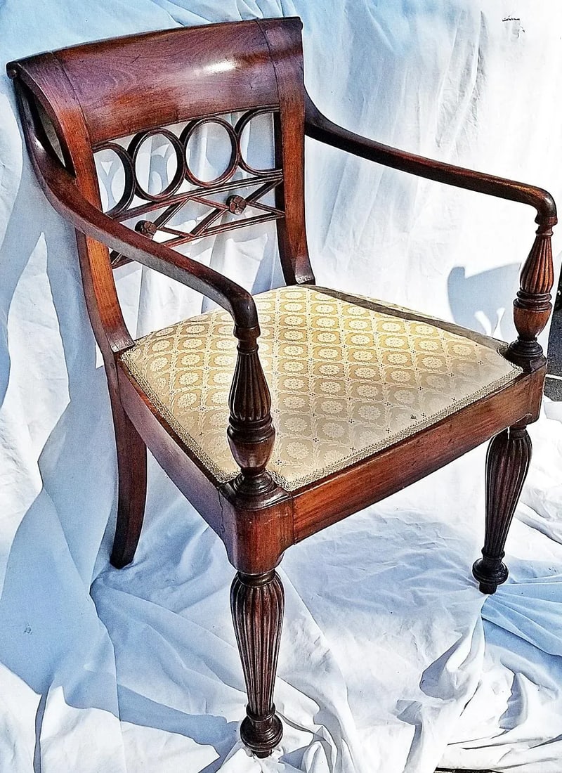 Antique American Armchair - 6