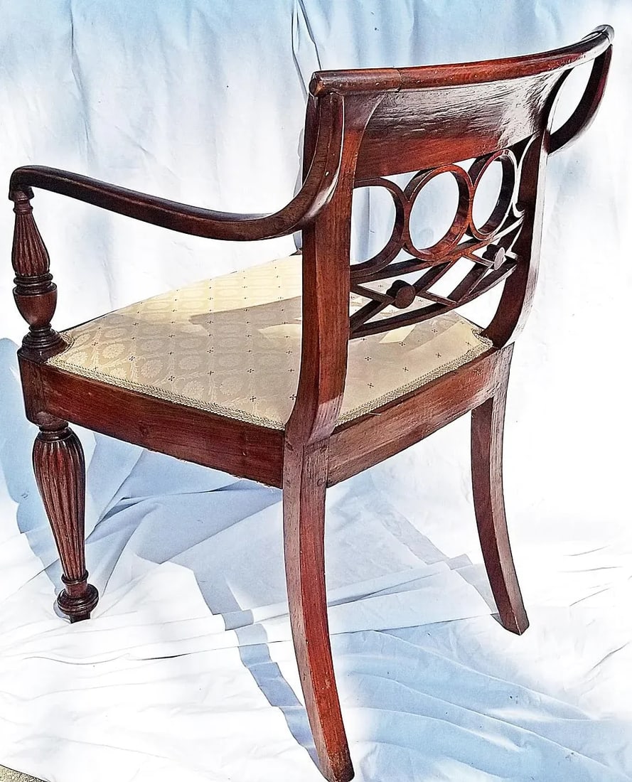 Antique American Armchair - 7