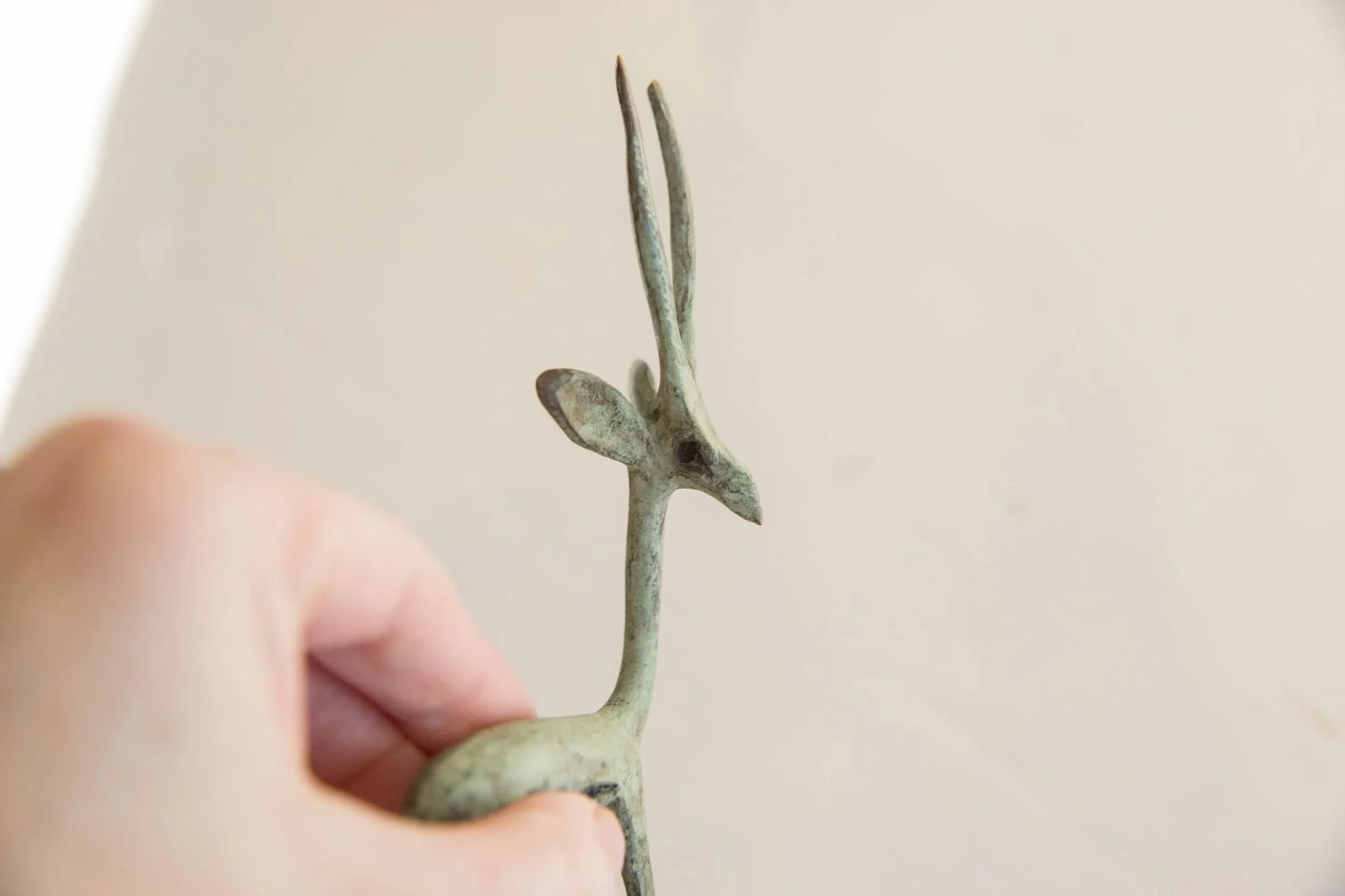 Brightly Oxidized Vintage African Gazelle - 2