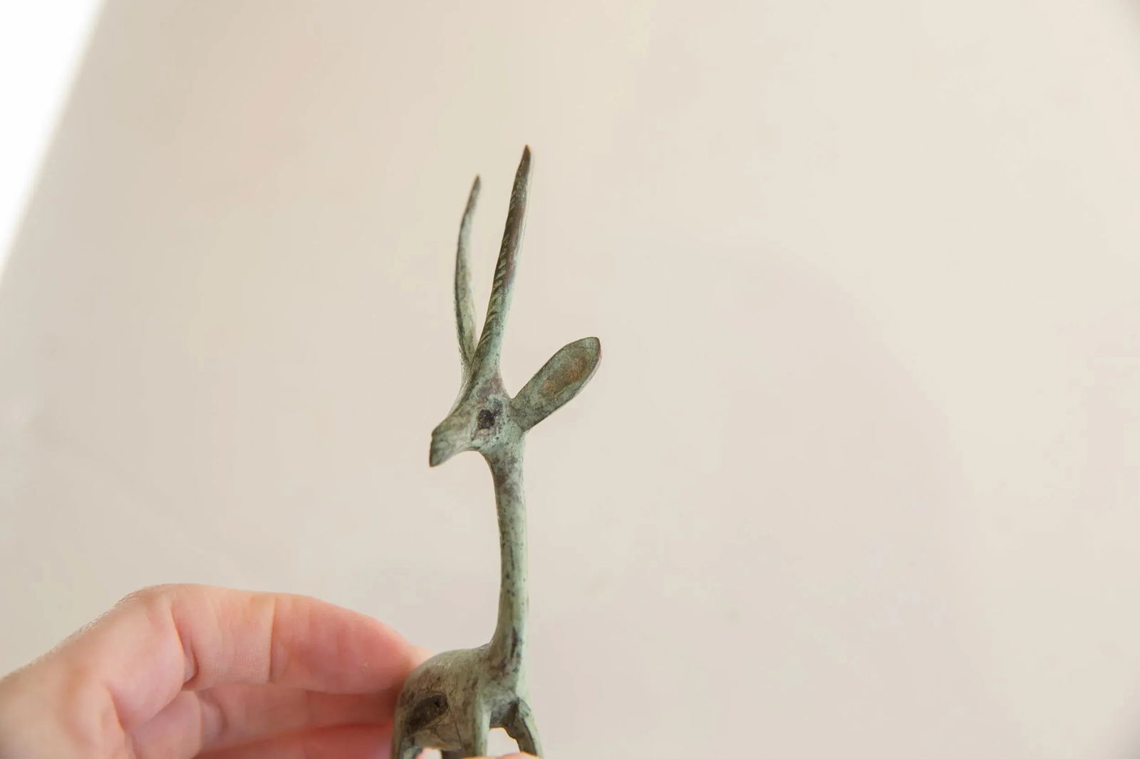 Brightly Oxidized Vintage African Gazelle - 3