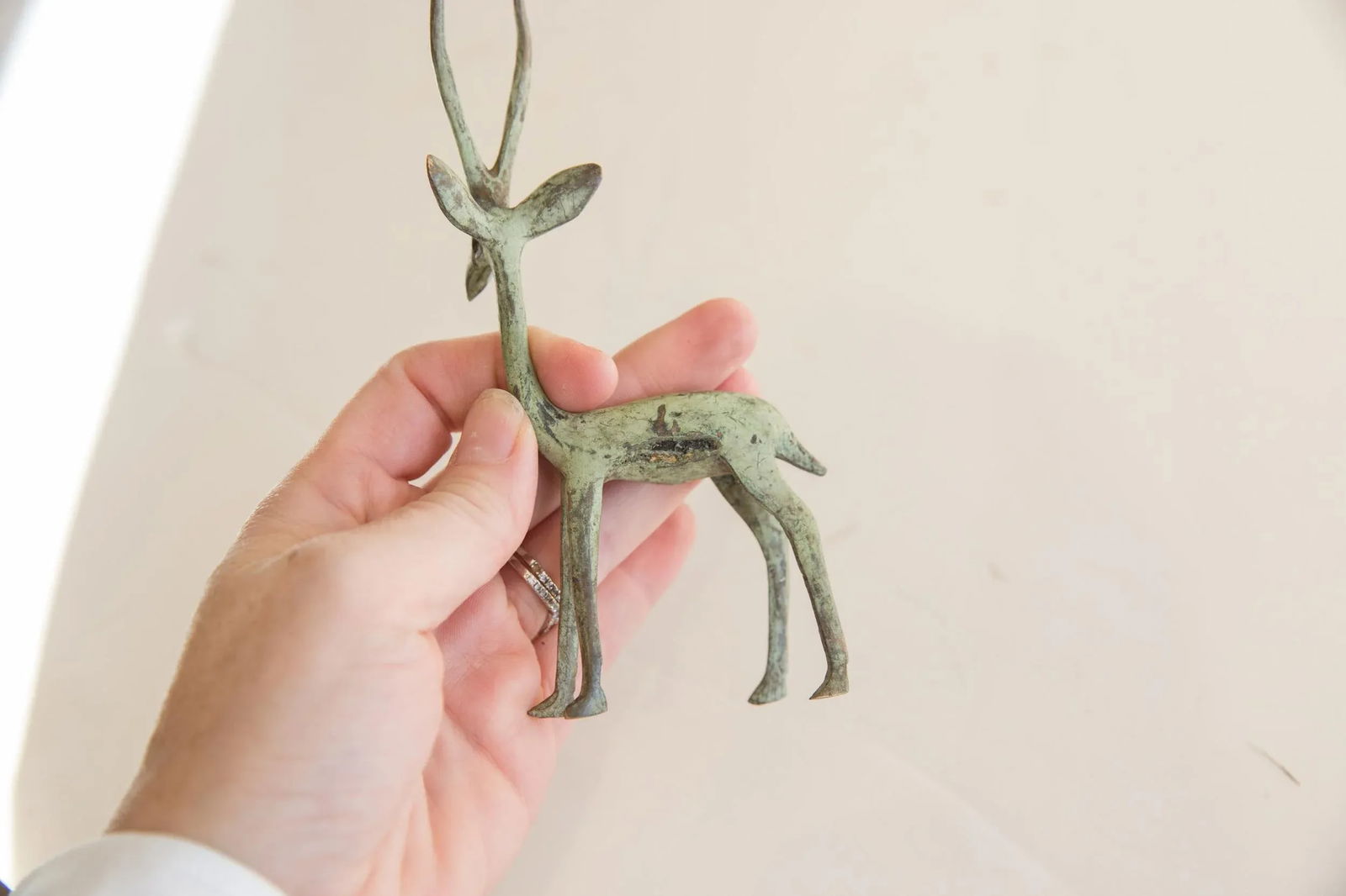 Brightly Oxidized Vintage African Gazelle - 5