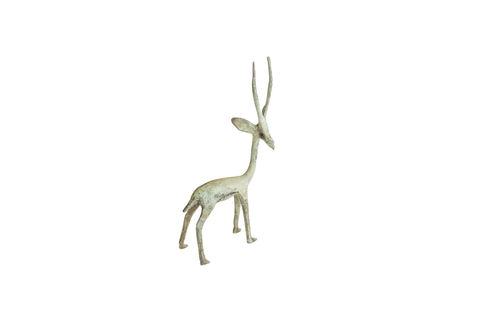Brightly Oxidized Vintage African Gazelle - 7