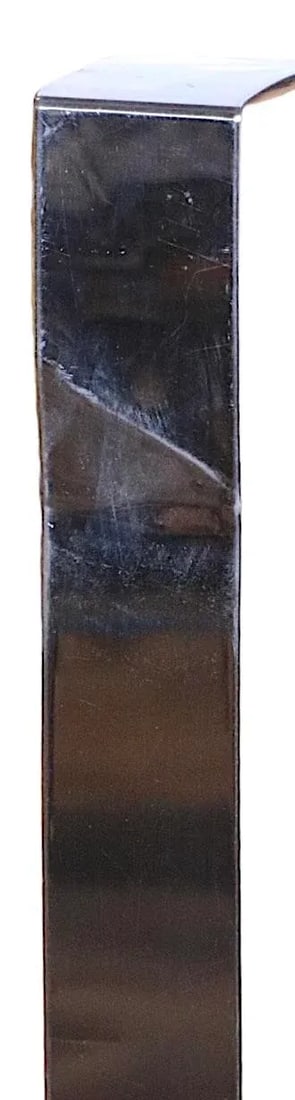 Burl and Chrome Full Size Headboard After Baughman Circa 1970's - 4