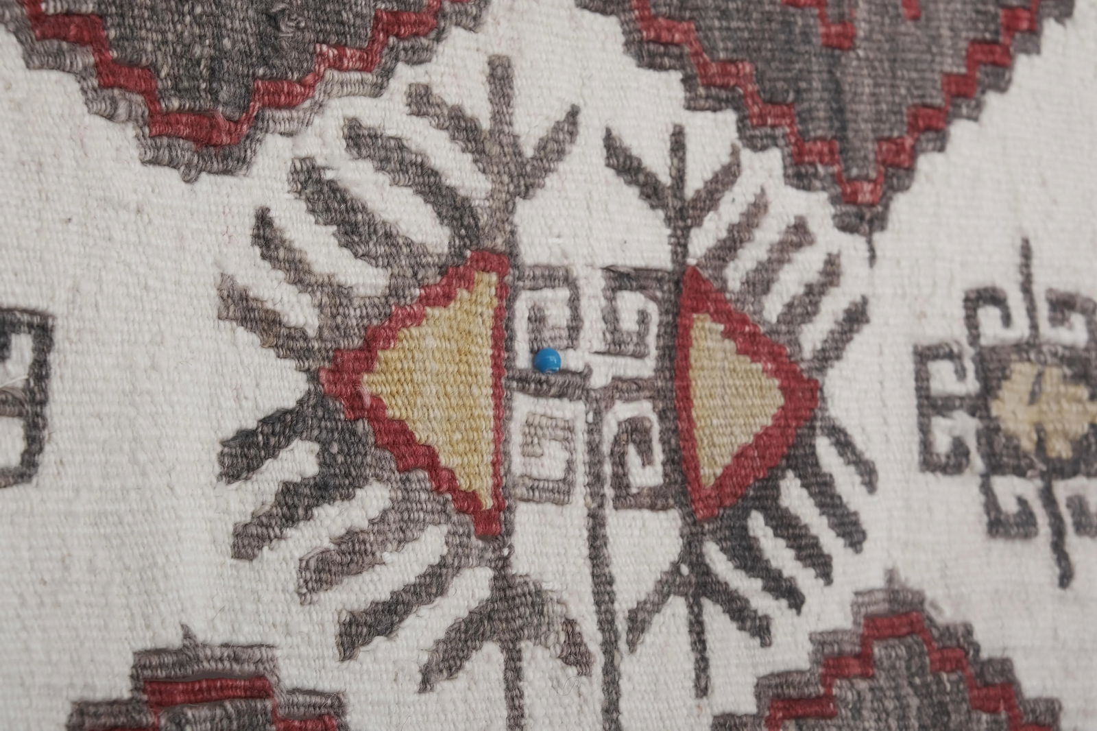 1960s Vintage Foyer Turkish Kilim Rug 4'11'' X 14'5'' - 7