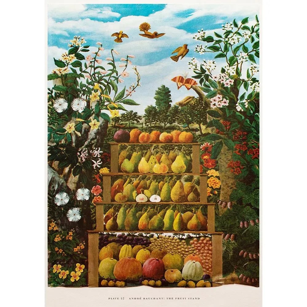 1950s After Andre Bauchant "The Fruit Stand", First Edition Swiss Full-Color Print - 8