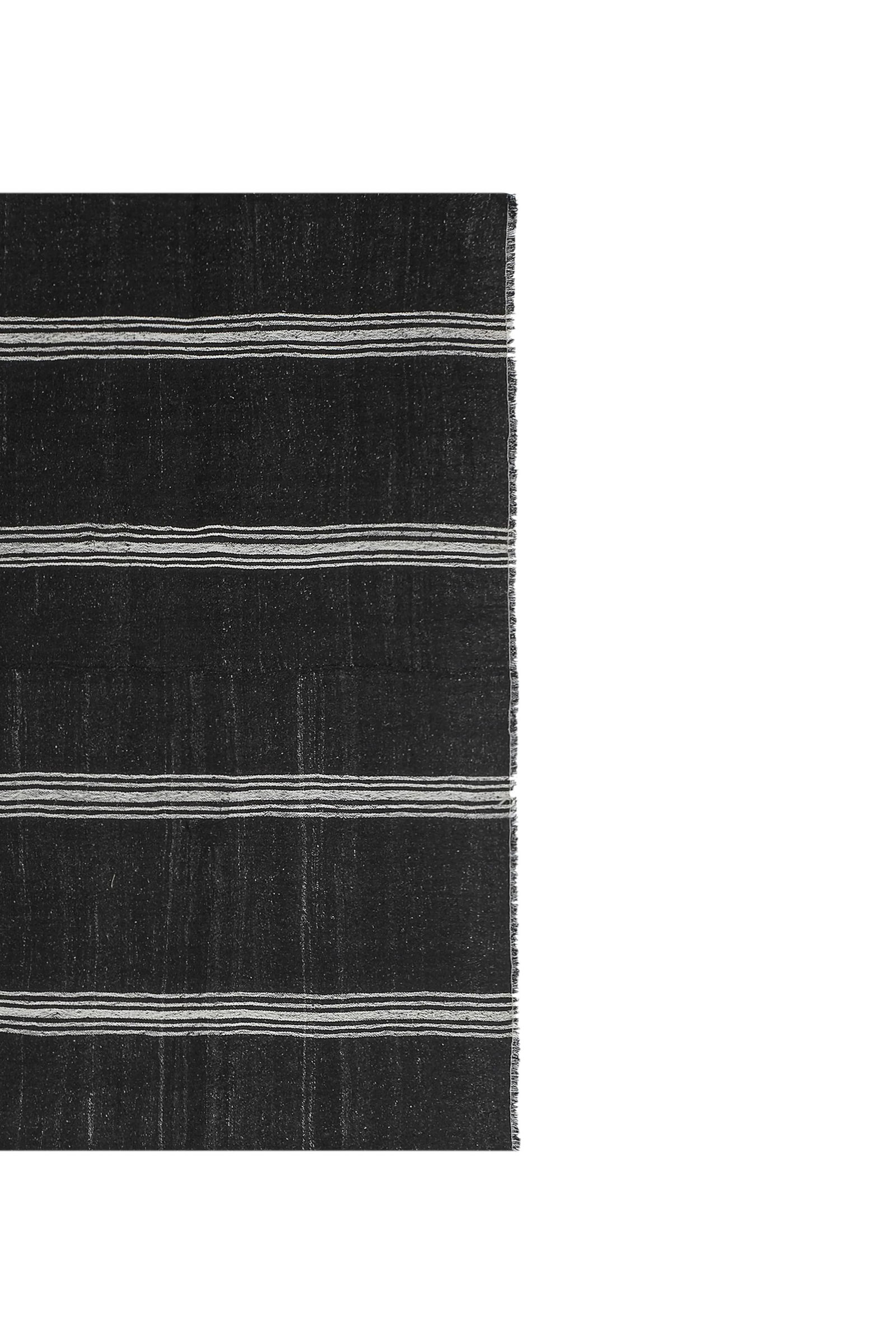 1960s Vintage Turkish Goat Hair Kilim Rug 8'2''x10'6'' - 4