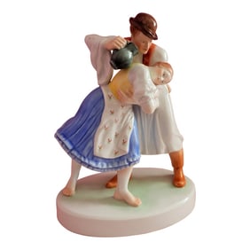 Herend Hungarian Easter Spring Ritual Romantic Courting Couple Figurine 5553 1920-1949