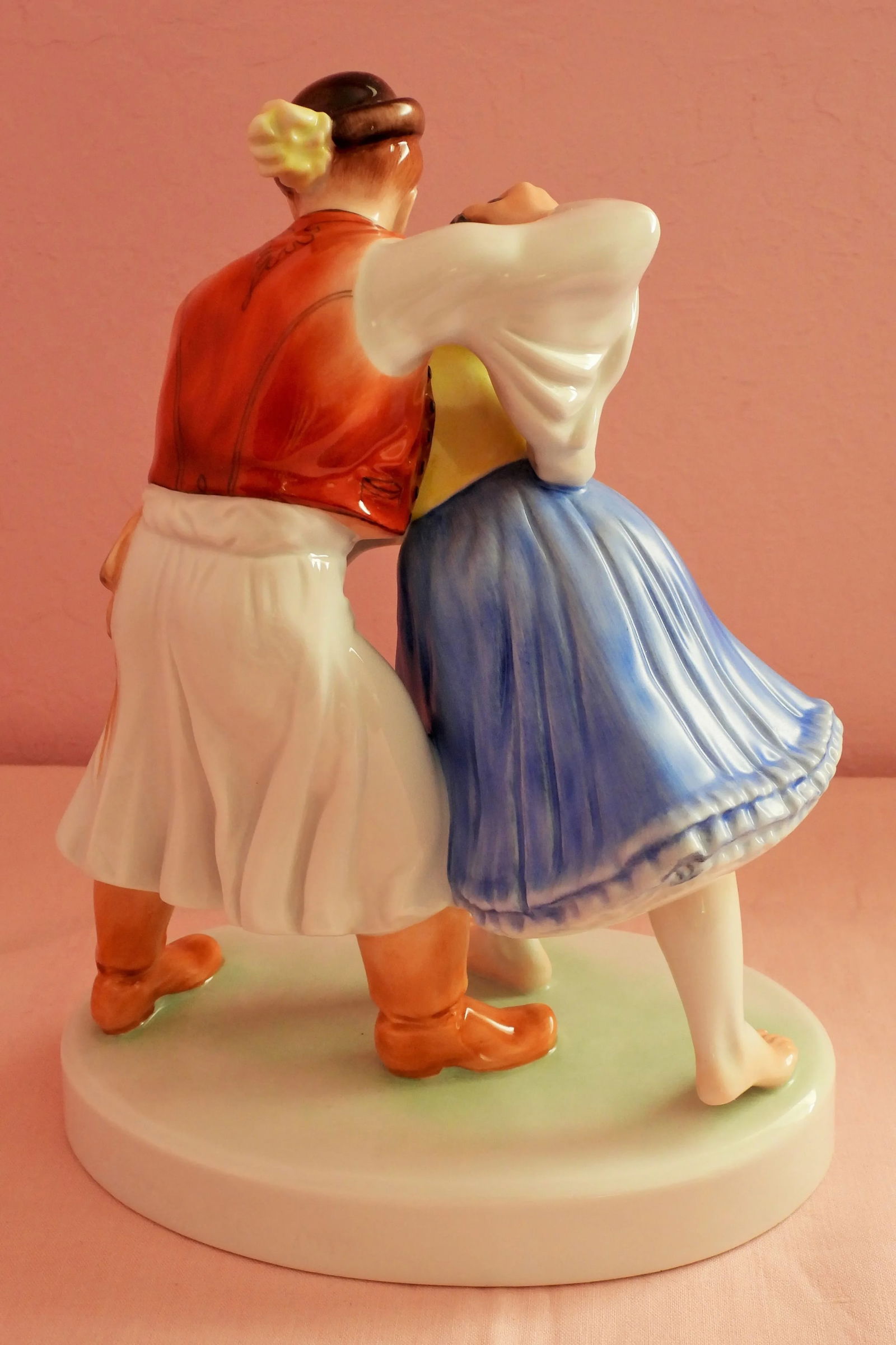 Herend Hungarian Easter Spring Ritual Romantic Courting Couple Figurine 5553 1920-1949 - 5
