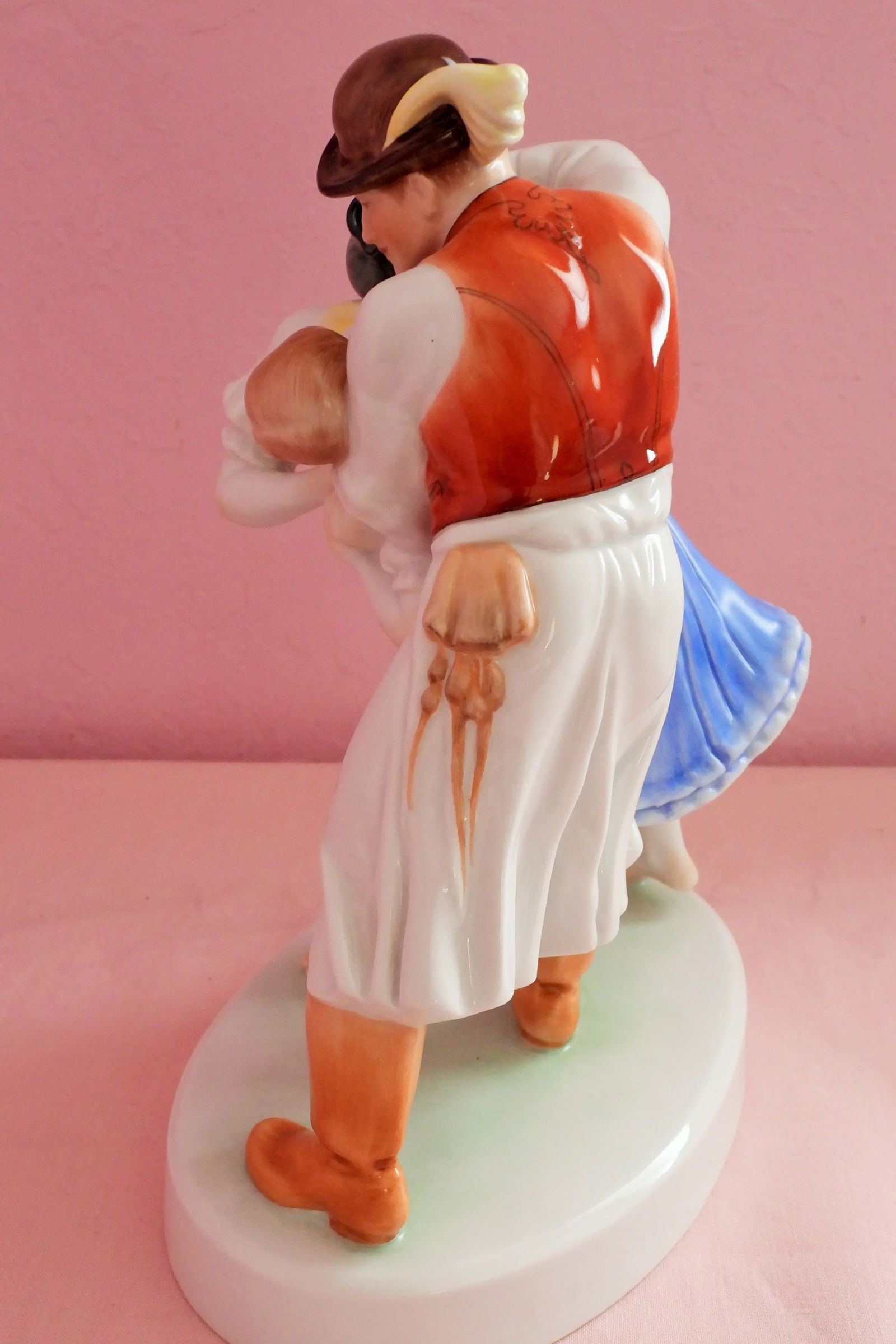 Herend Hungarian Easter Spring Ritual Romantic Courting Couple Figurine 5553 1920-1949 - 6