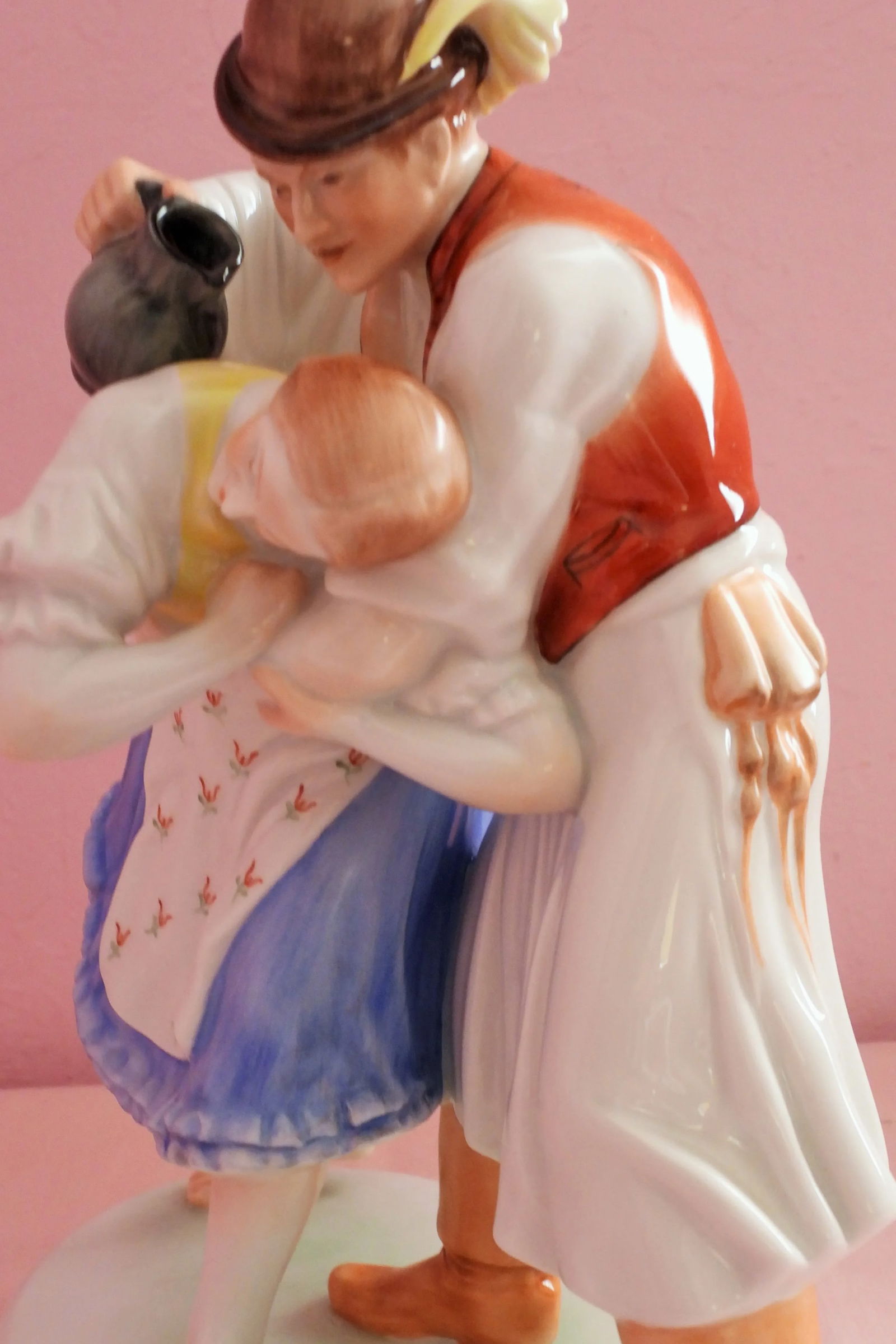 Herend Hungarian Easter Spring Ritual Romantic Courting Couple Figurine 5553 1920-1949 - 7
