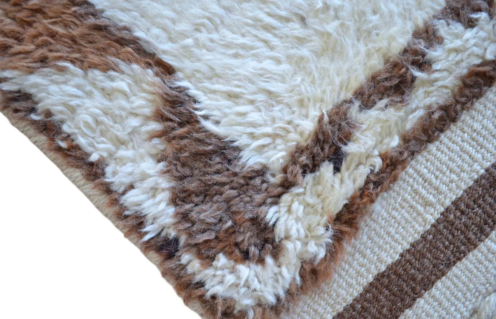 1970s Hand-Knotted Kurdish Runner Undyed Wool Rug - 2"²9"³ × 13"²10"³ - 12