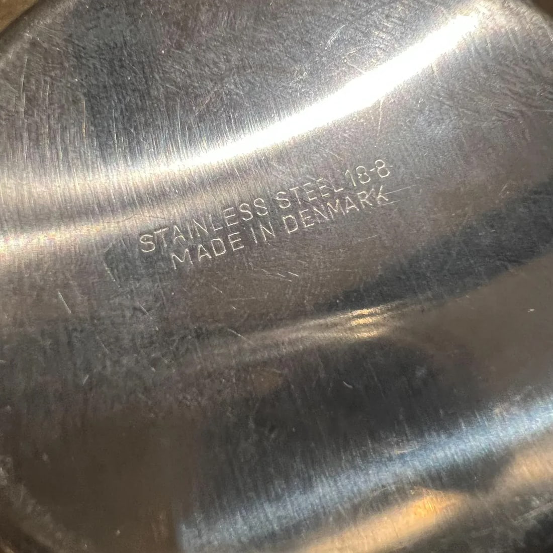 1970s by Mch Stainless Sugar & Creamer Set Exotic Wood Denmark - 11