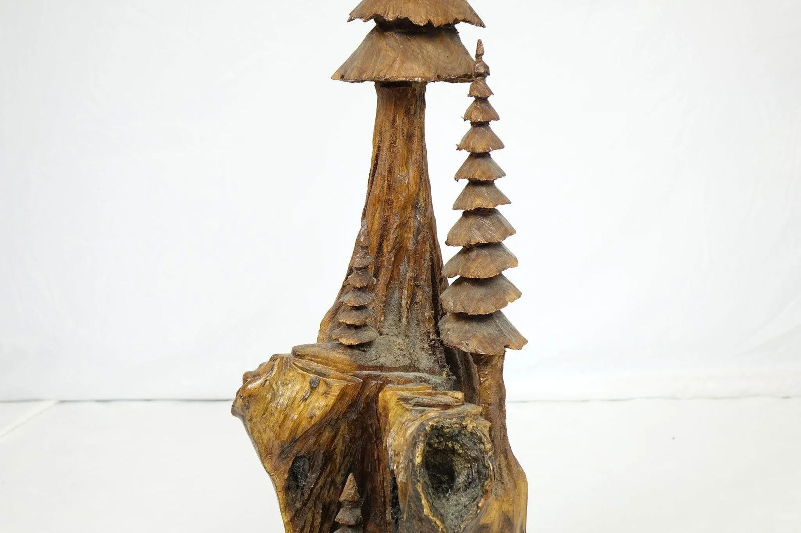 Late 20th Century Carved Wood Decorative Sculpture - 5