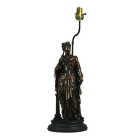 1960s European Bronze Table Lamp