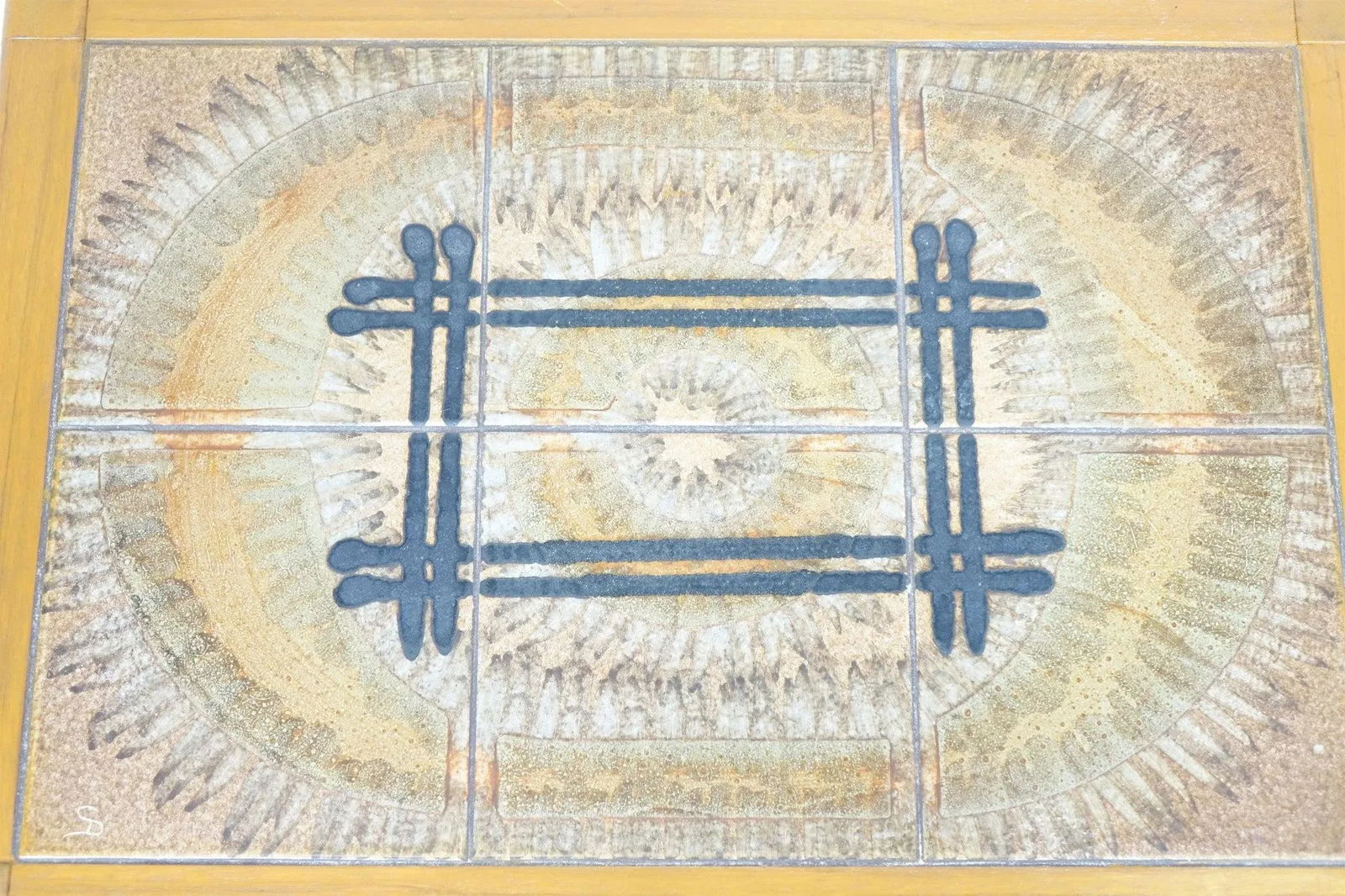 Late 20th Century Small decorative Table with Tile top - 7