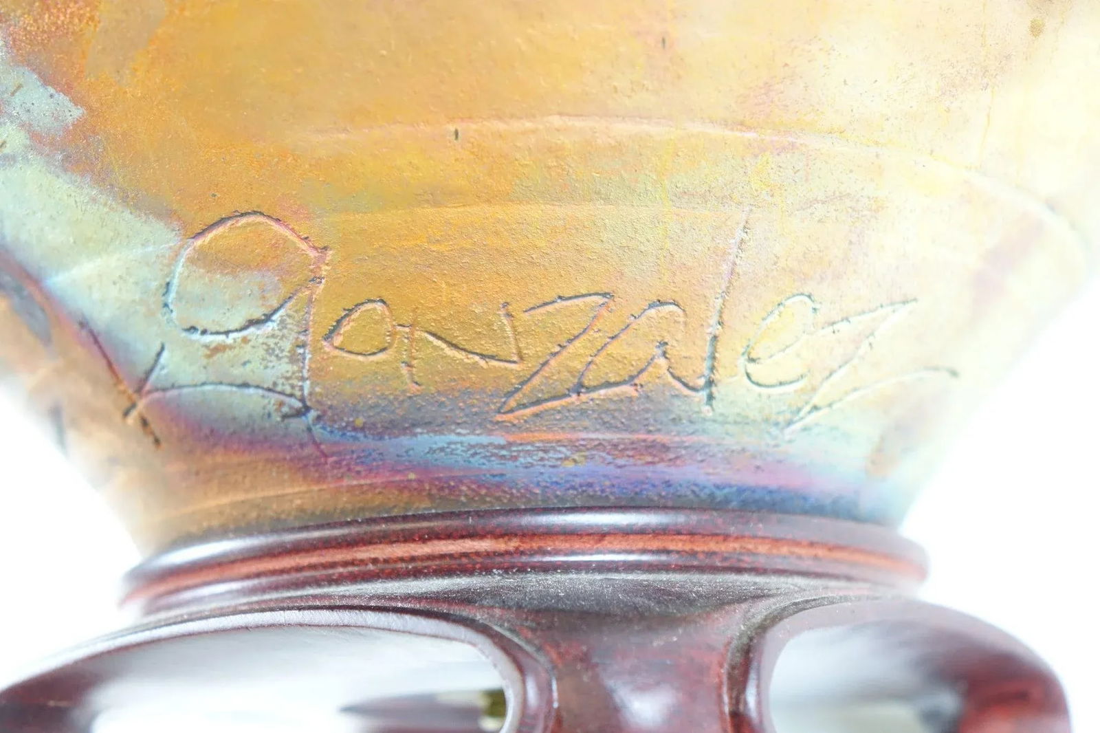 Early 21st Century K Gonzalez Designer Pottery Light - 5