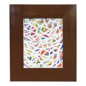 Late 20th Century Modern Original Acrylic on Canvas, Framed