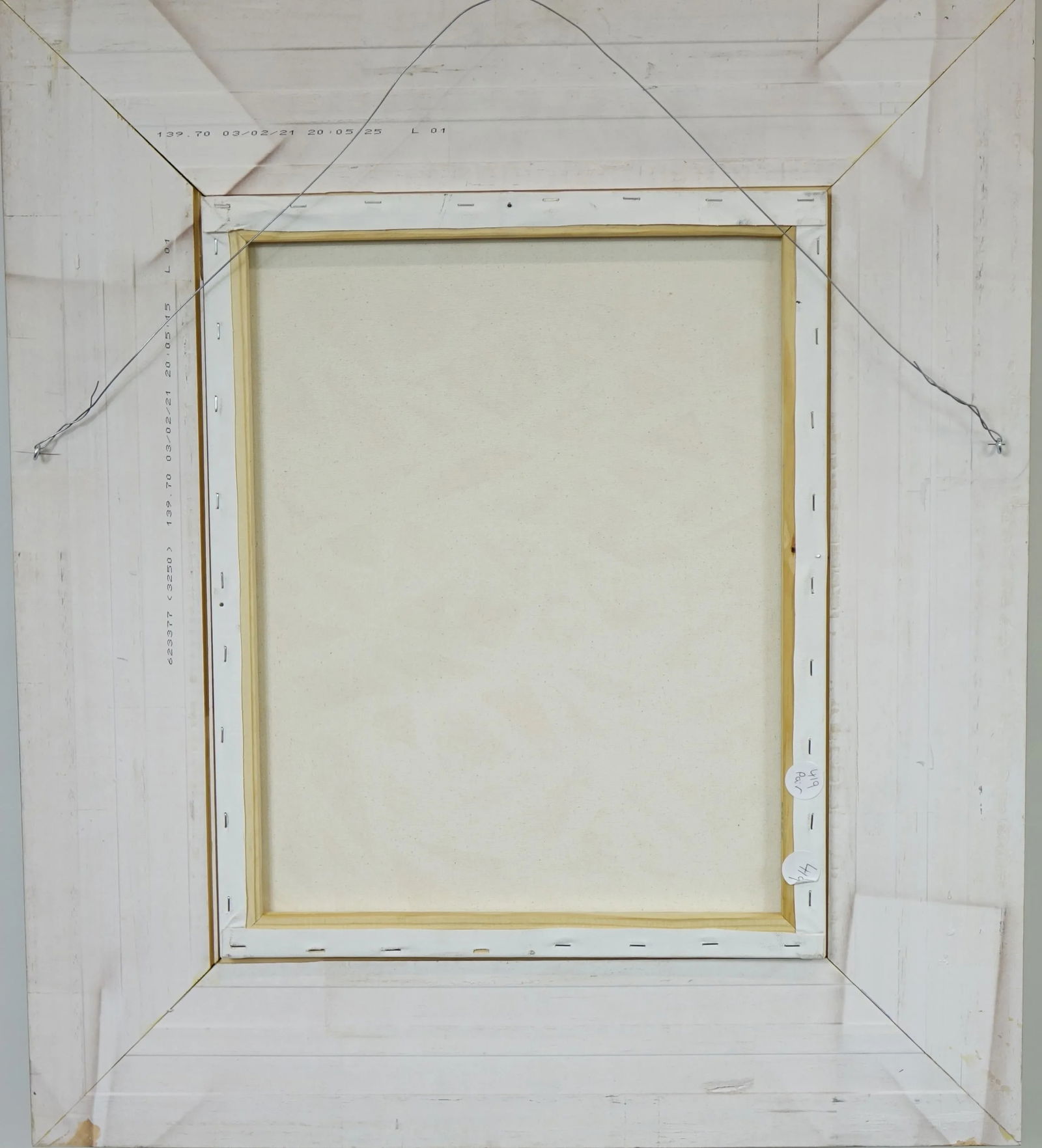 Late 20th Century Modern Original Acrylic on Canvas, Framed - 2