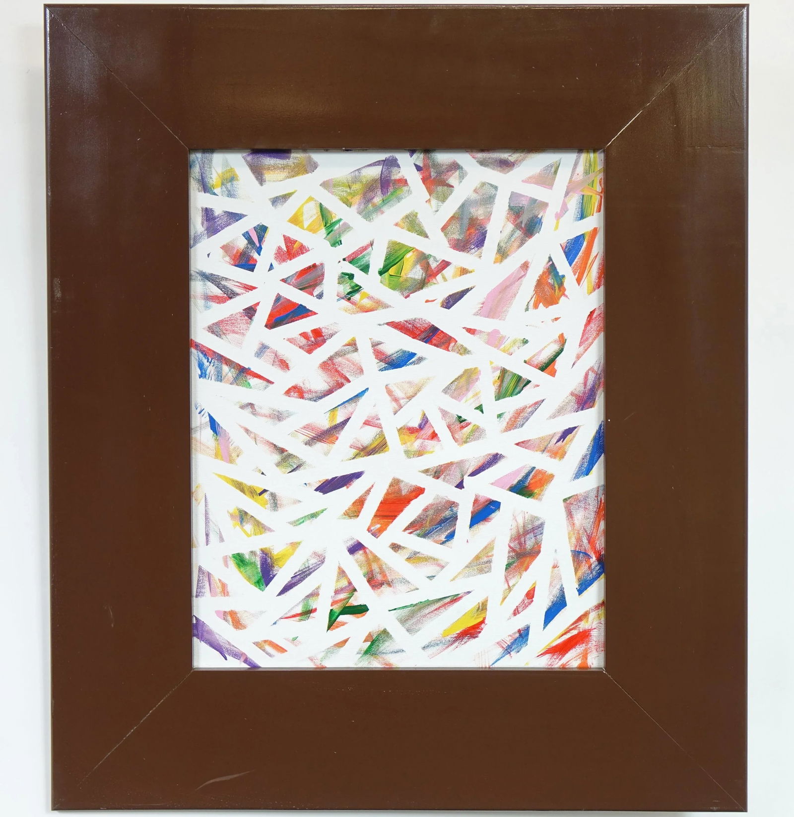 Late 20th Century Modern Original Acrylic on Canvas, Framed - 3