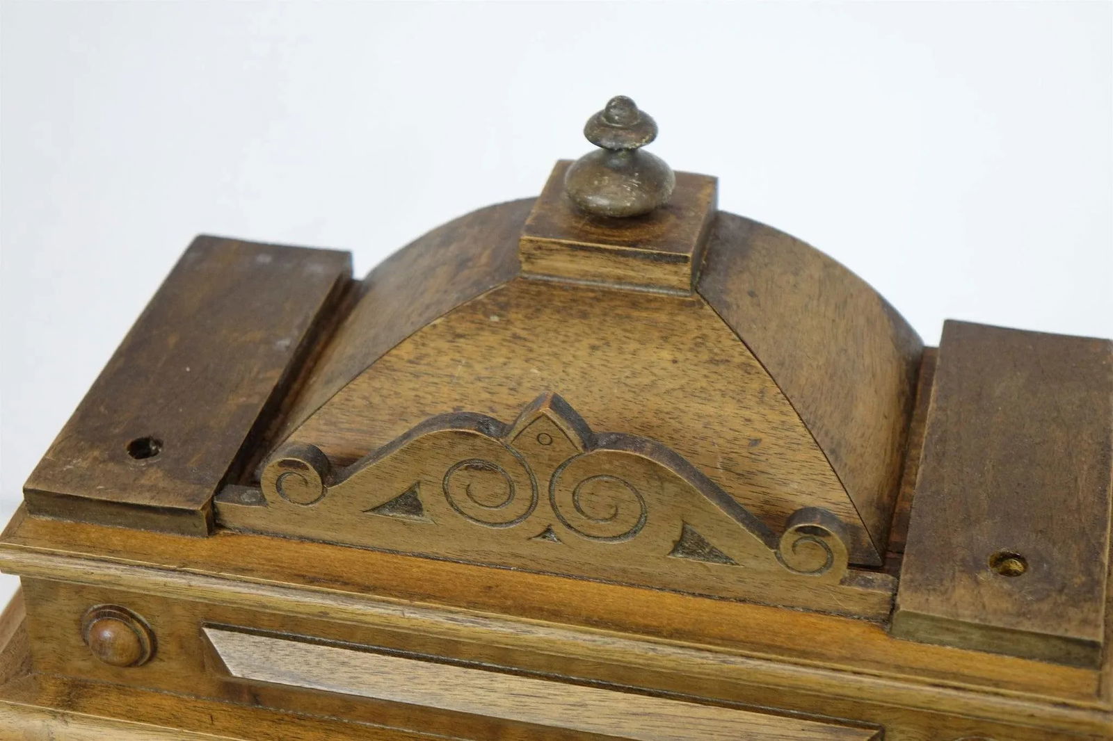 Late 19th Century Antique Small Wood Clock - 10