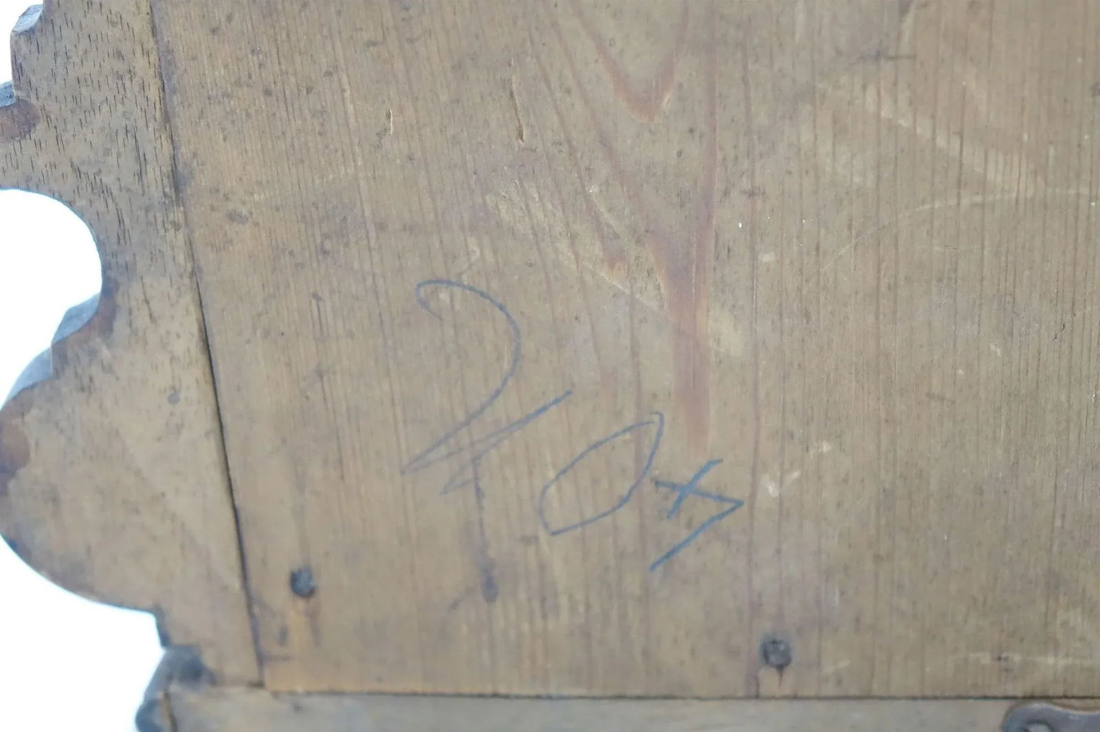 Late 19th Century Antique Small Wood Clock - 12