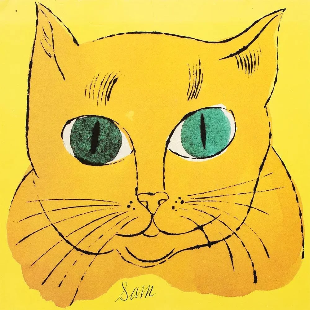 1993 Andy Warhol "25 Cats Name Sam", Print Book Cover - 2