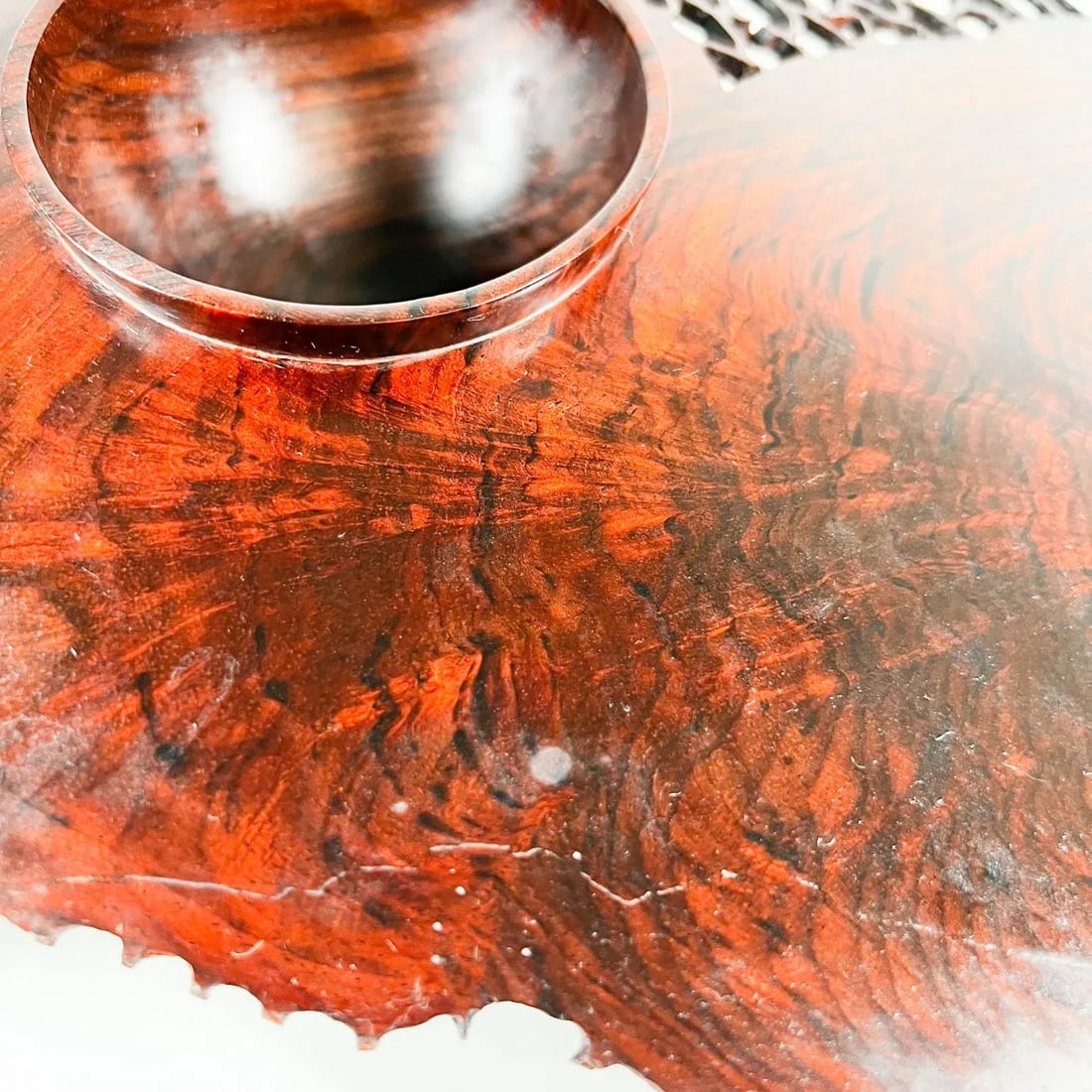 Hand Made Mid-Century Modern Table Sculpture Organic Rosewood Lattice Studio - 12