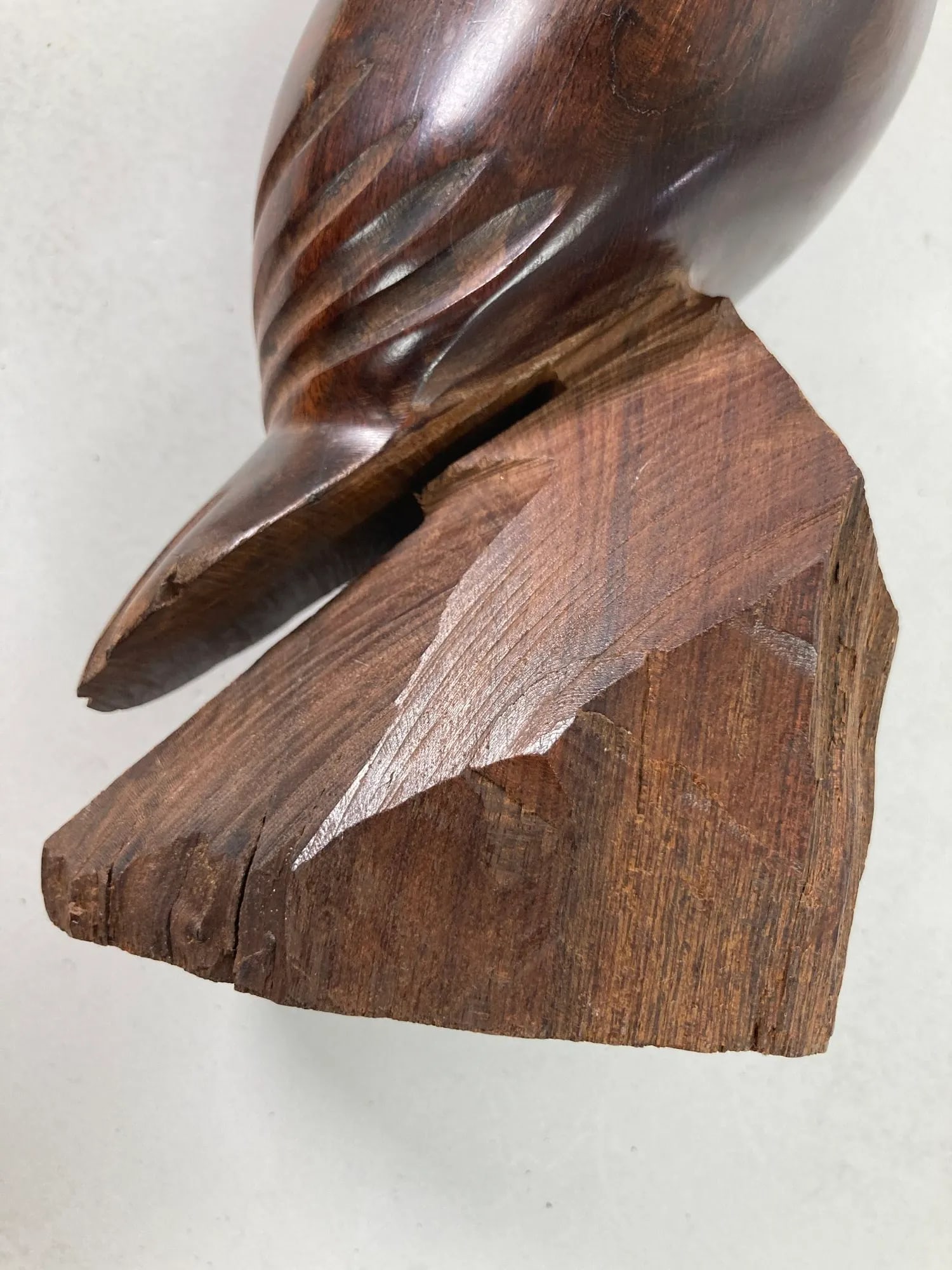 Carved Wood Falcon Sculpture 1960s - 12