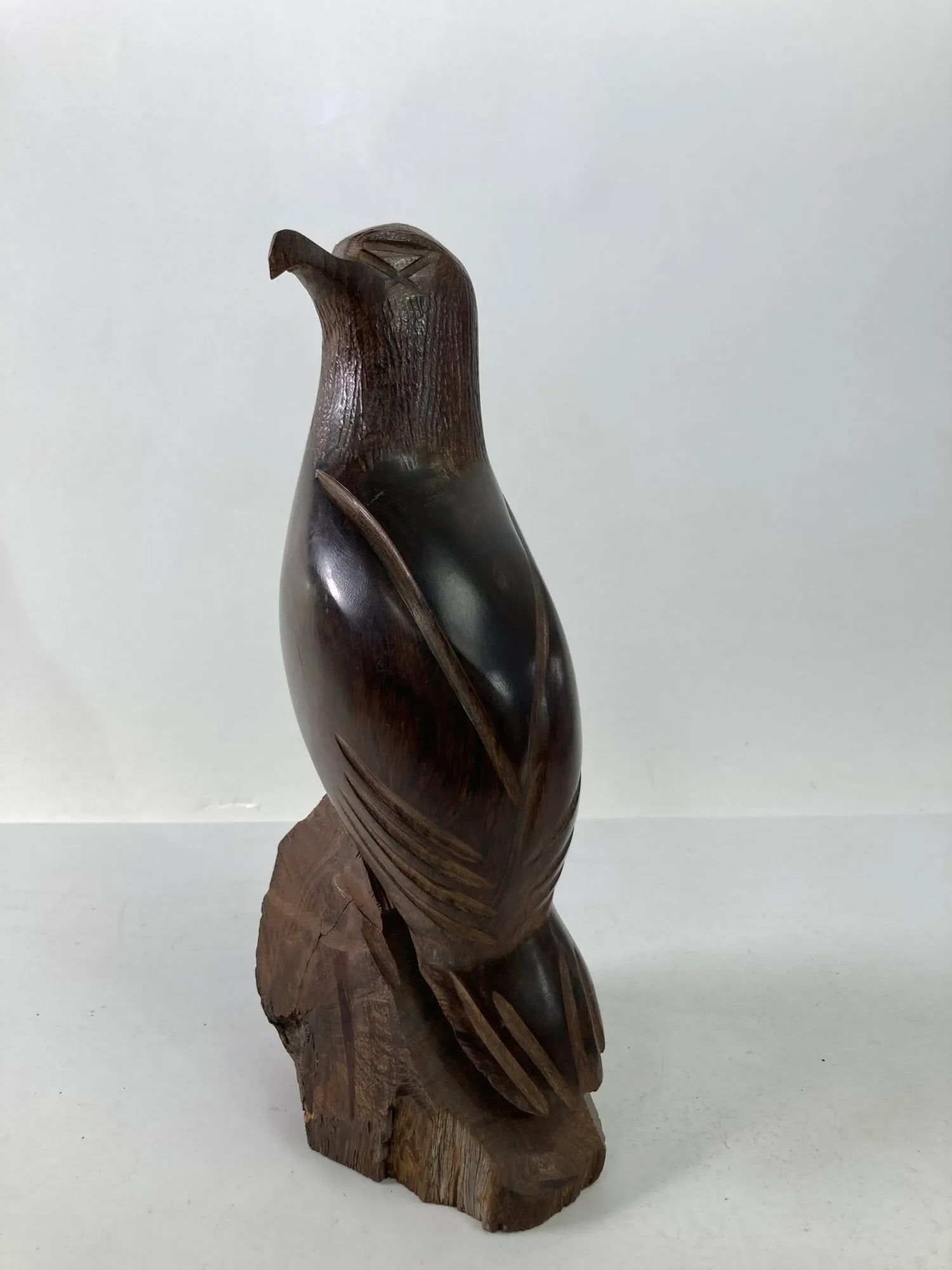 Carved Wood Falcon Sculpture 1960s - 13