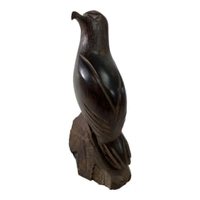 Carved Wood Falcon Sculpture 1960s