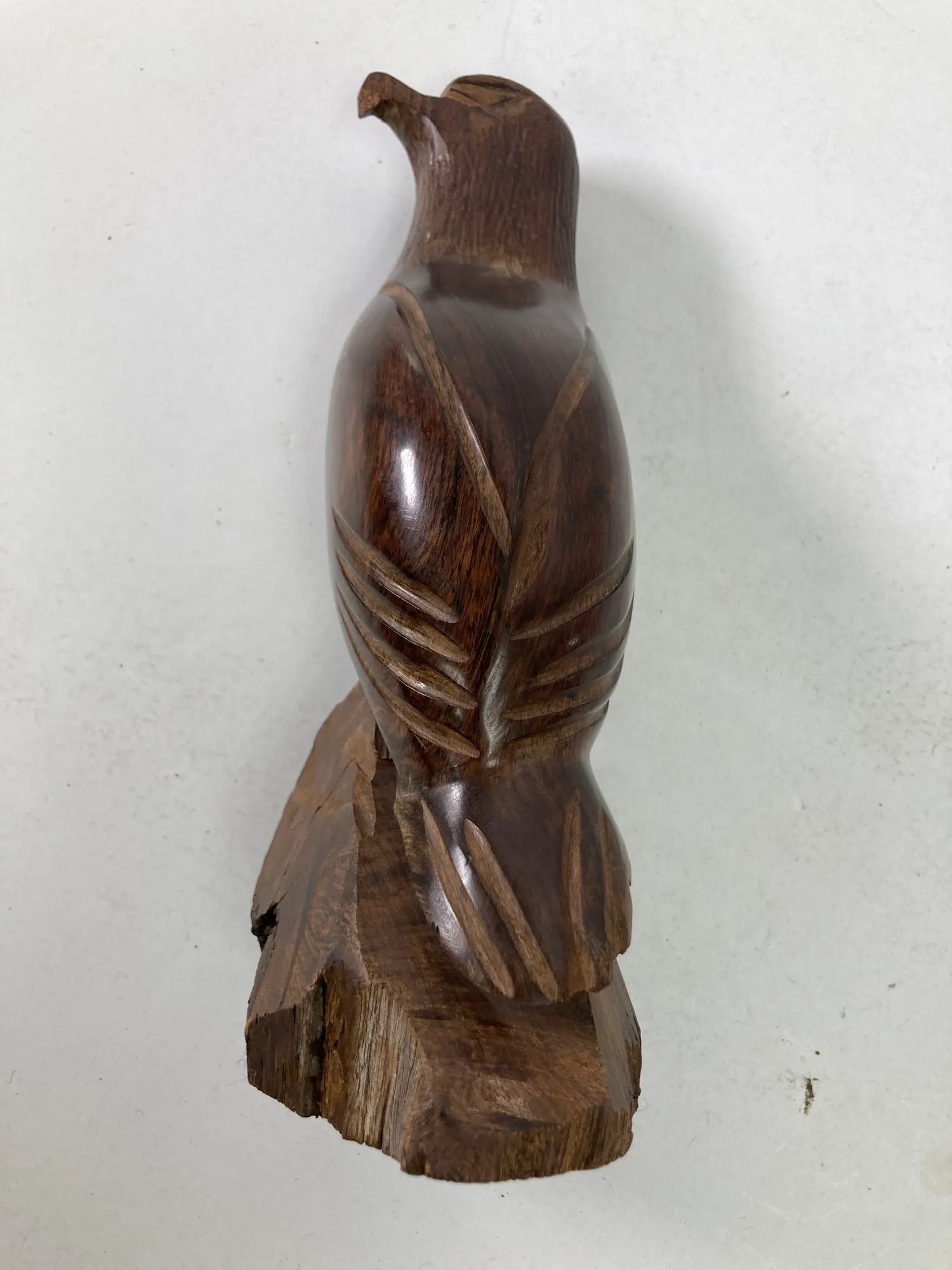 Carved Wood Falcon Sculpture 1960s - 2