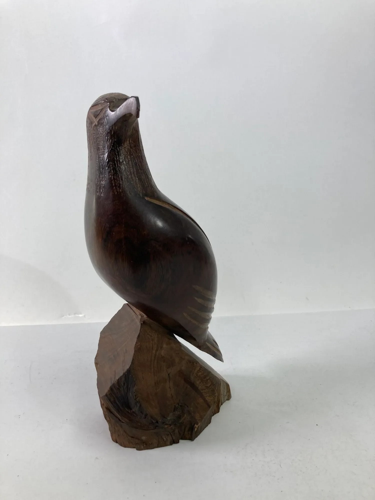 Carved Wood Falcon Sculpture 1960s - 3