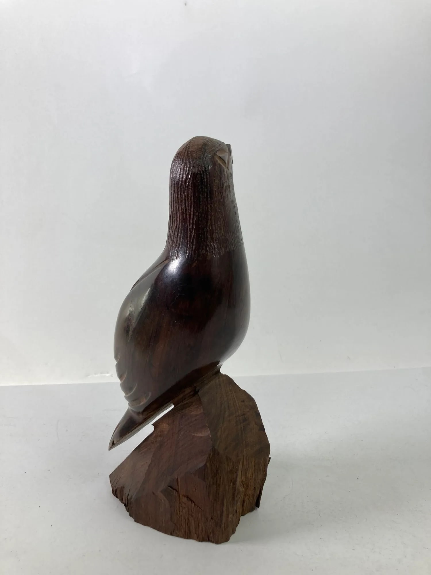 Carved Wood Falcon Sculpture 1960s - 5