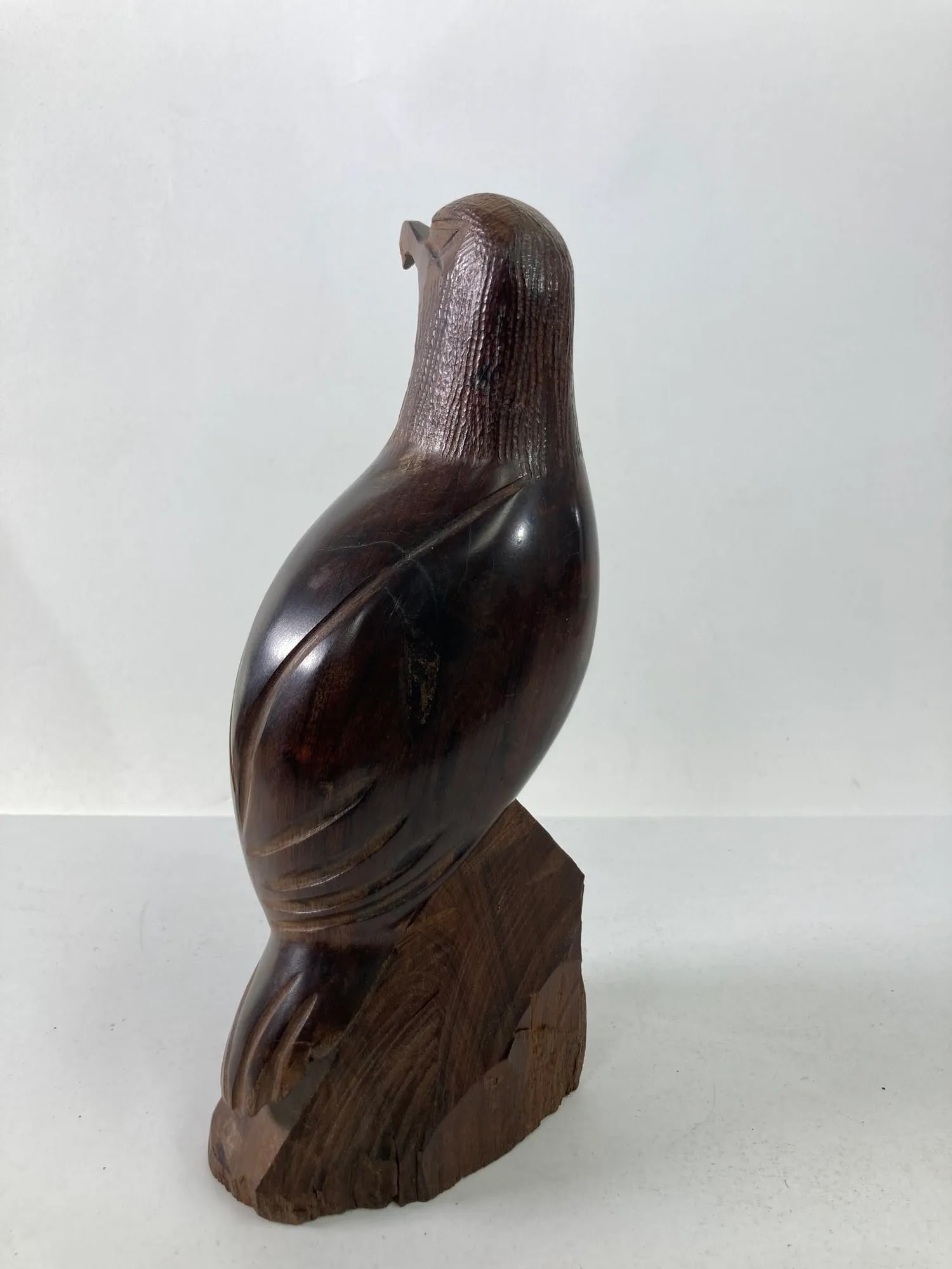 Carved Wood Falcon Sculpture 1960s - 6
