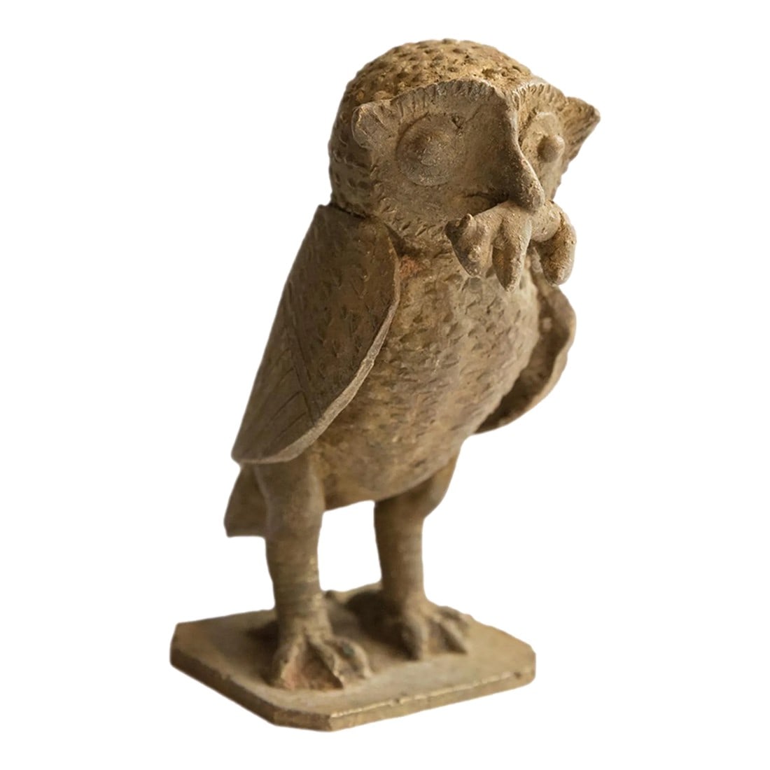 Vintage African Owl With Rat Sculpture (1 of 8)