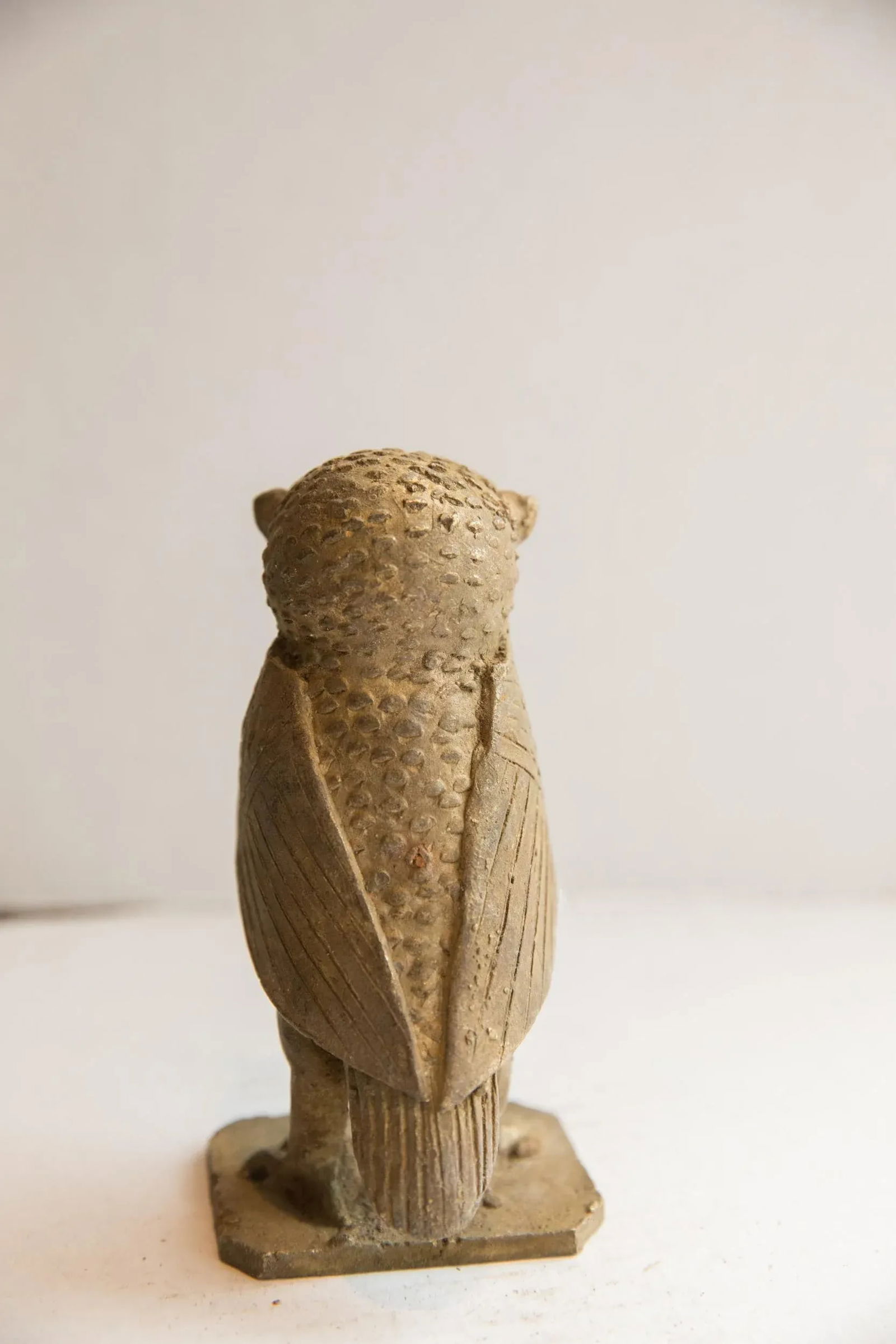 Vintage African Owl With Rat Sculpture - 7
