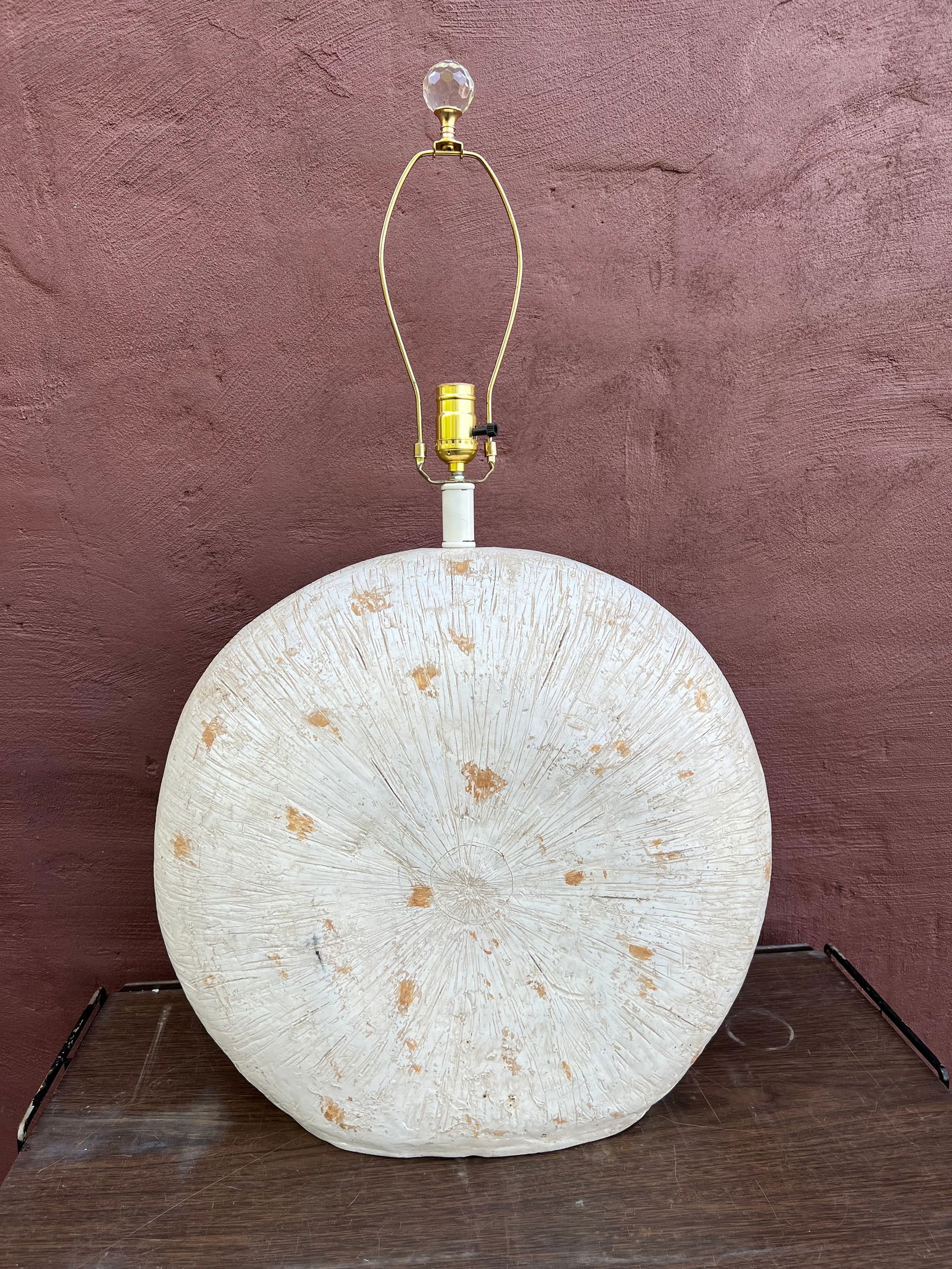 1990s Large Whitewash Driftwood Lamp - 3