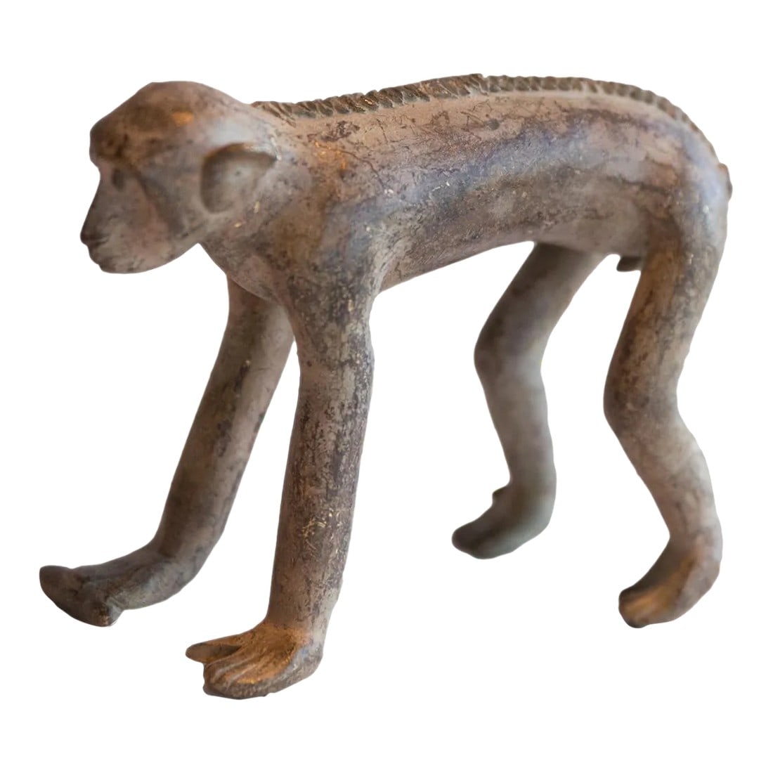 Vintage African Monkey Holding Banana Figurine (1 of 9)