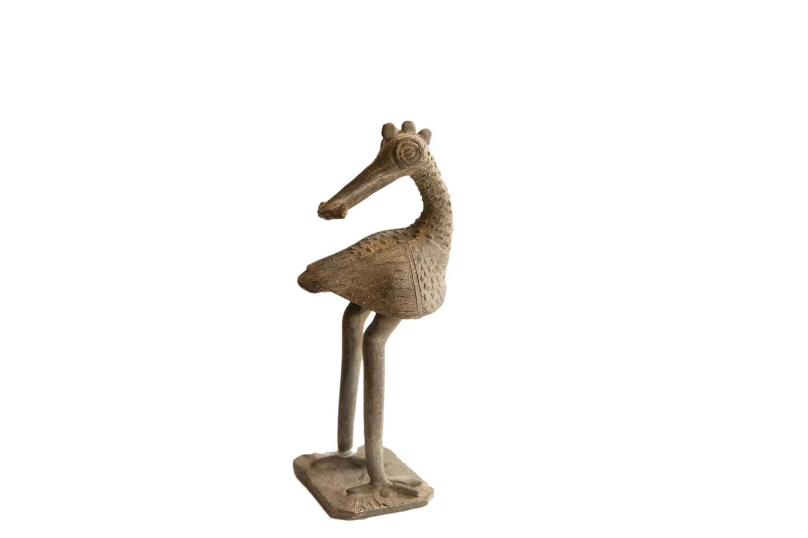 Vintage African Backwards Facing Bird Sculpture - 8