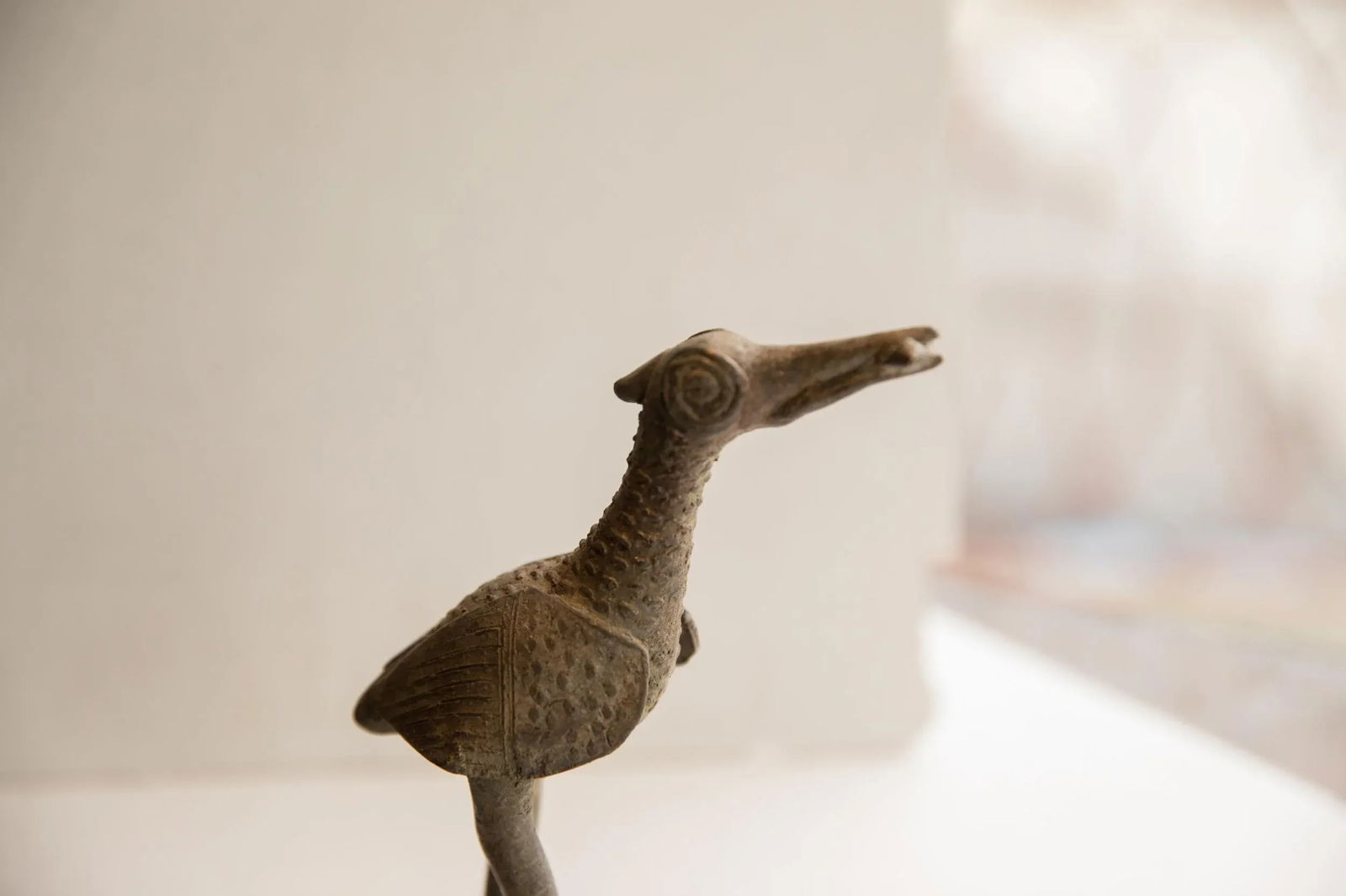 Vintage African Bird With Fish Sculpture - 5