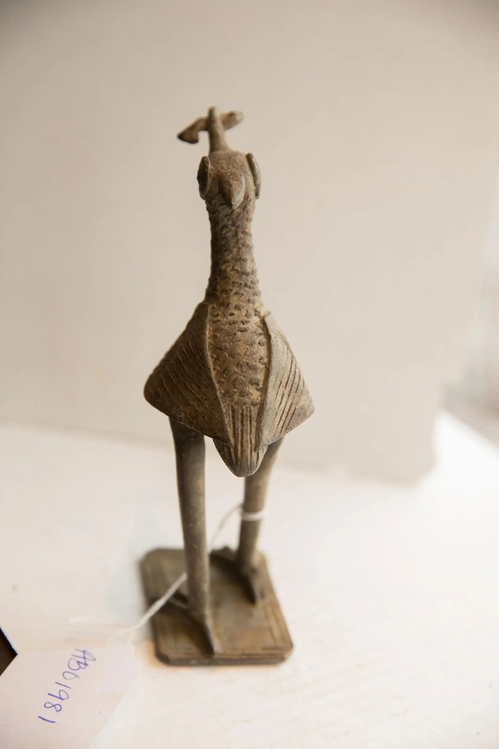 Vintage African Bird With Fish Sculpture - 8