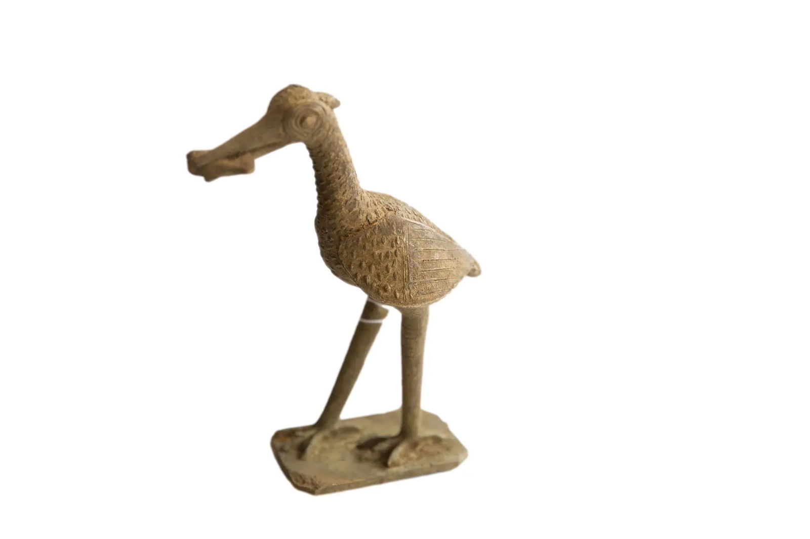 Vintage African Bird With Fish Sculpture - 8