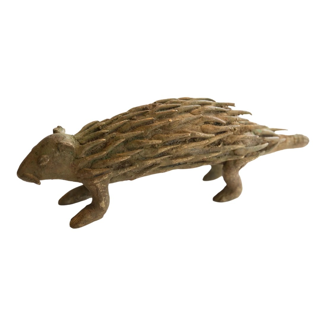 Vintage African Porcupine Sculpture: :: Vintage handmade African porcupine sculpture. Circa late mid 20th century, though possibly older, this piece has such incredible handmade charm and no two are identical. Create a scene of wildlife