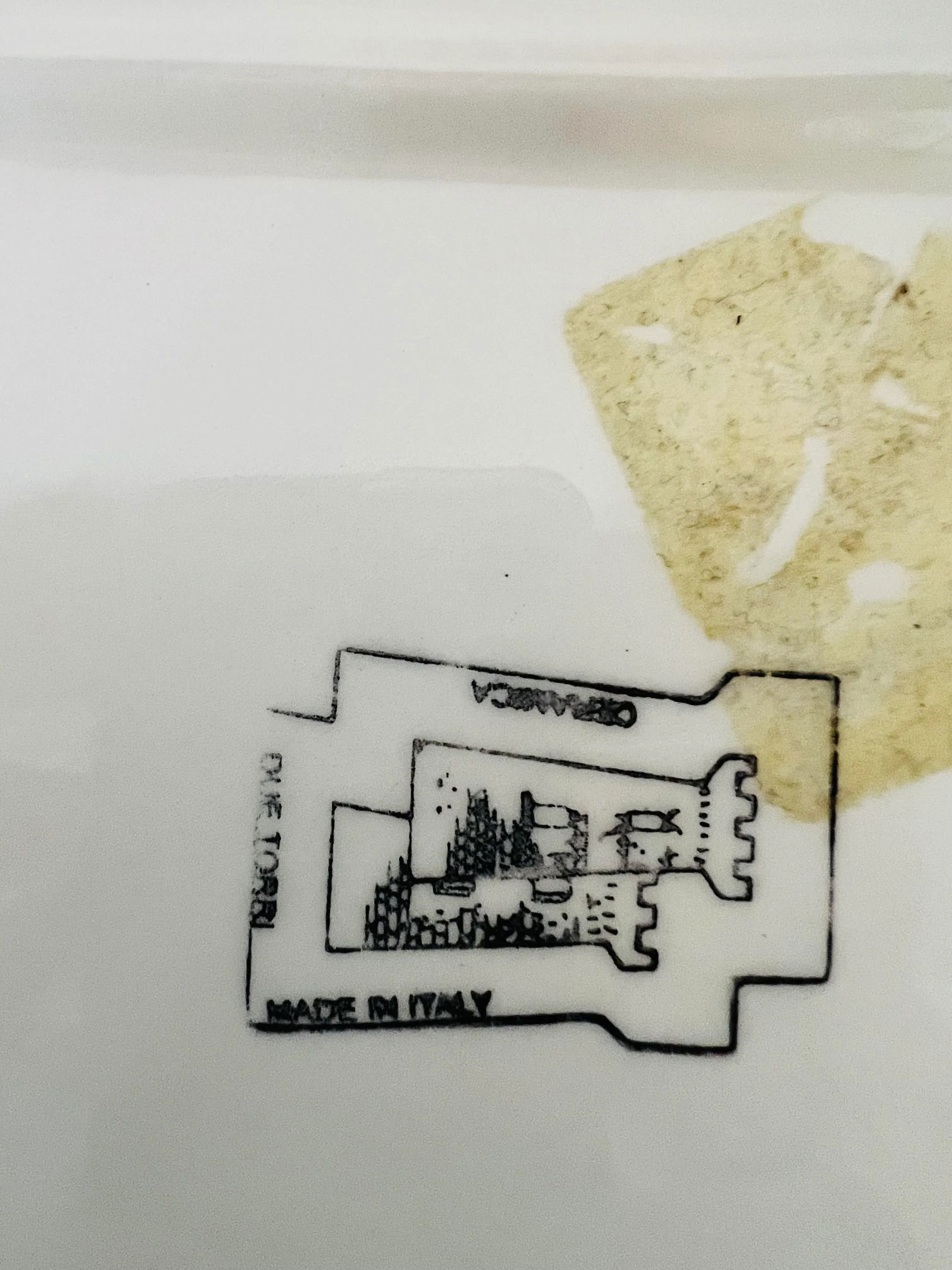 Italian Blue and White Plates With Pear and Plum Designs - Set of 2 - 3