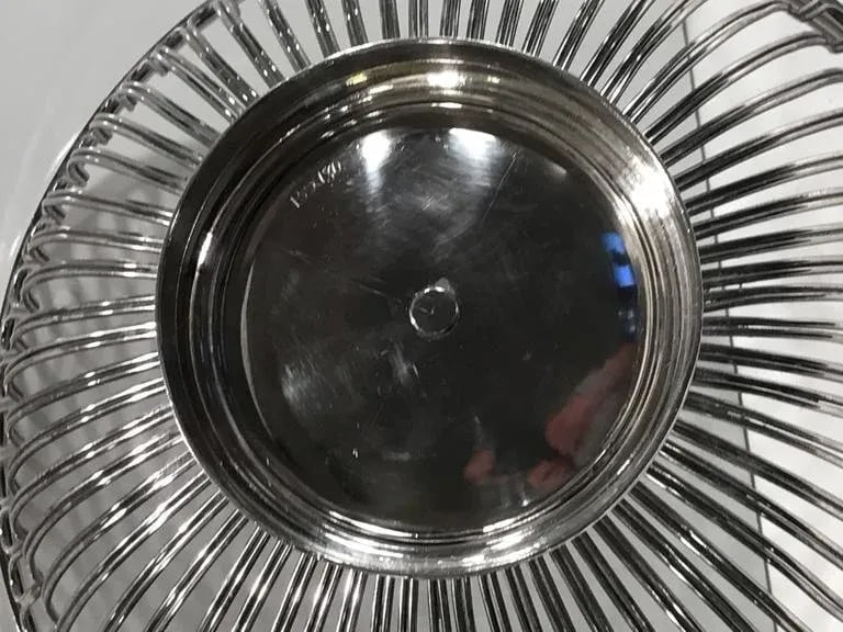 Mid 20th Century Antique Sheffield Plated Wire Work Basket - 6