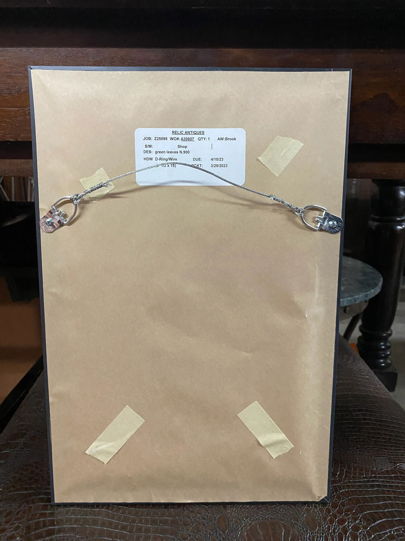 Antique Botanical Johan Weinmann "Scolymocephalus Africanus" Original Woodcut on Paper, Framed - 12