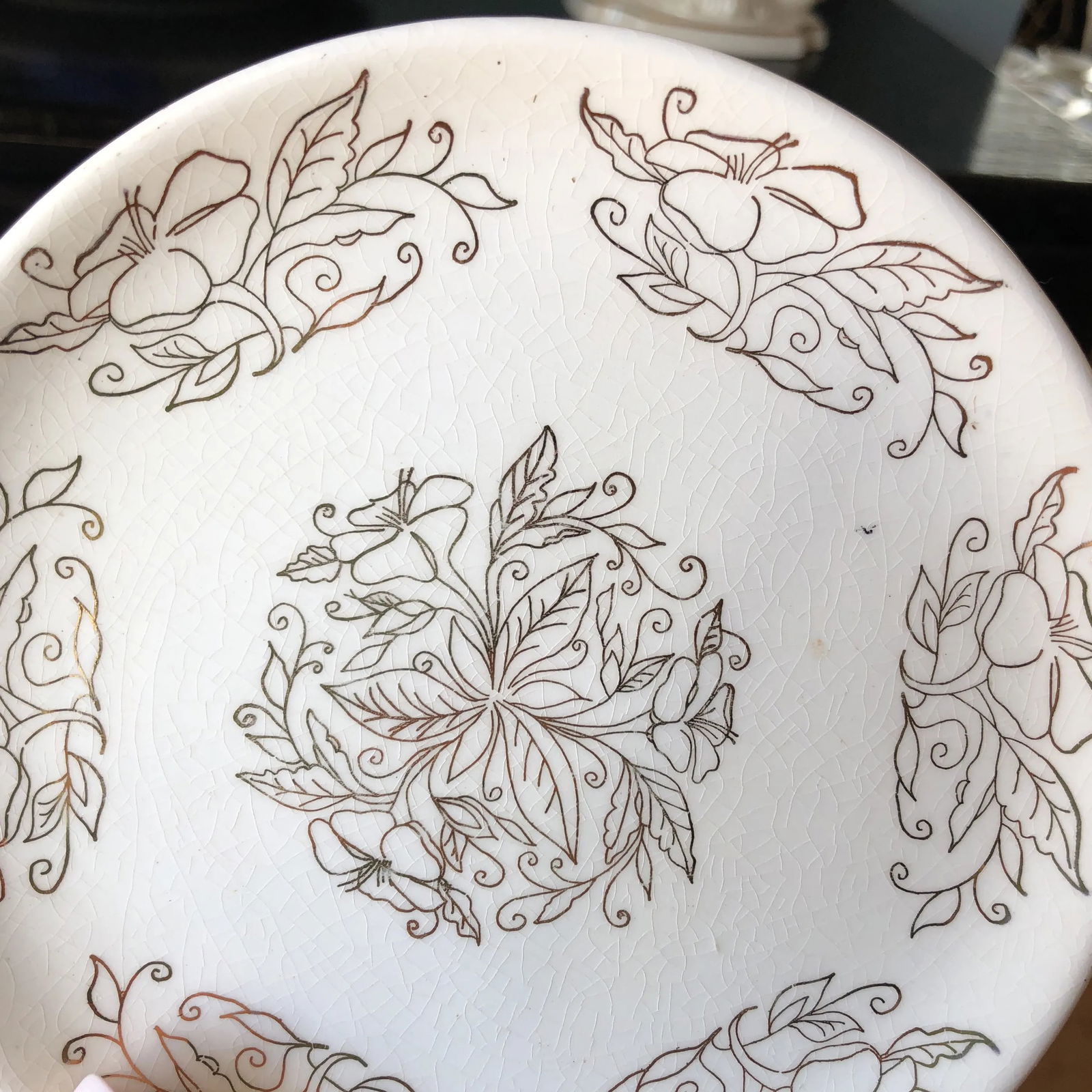 Vintage Ceramic Gilded Flowers Bride Collection - Set of 20 - 8