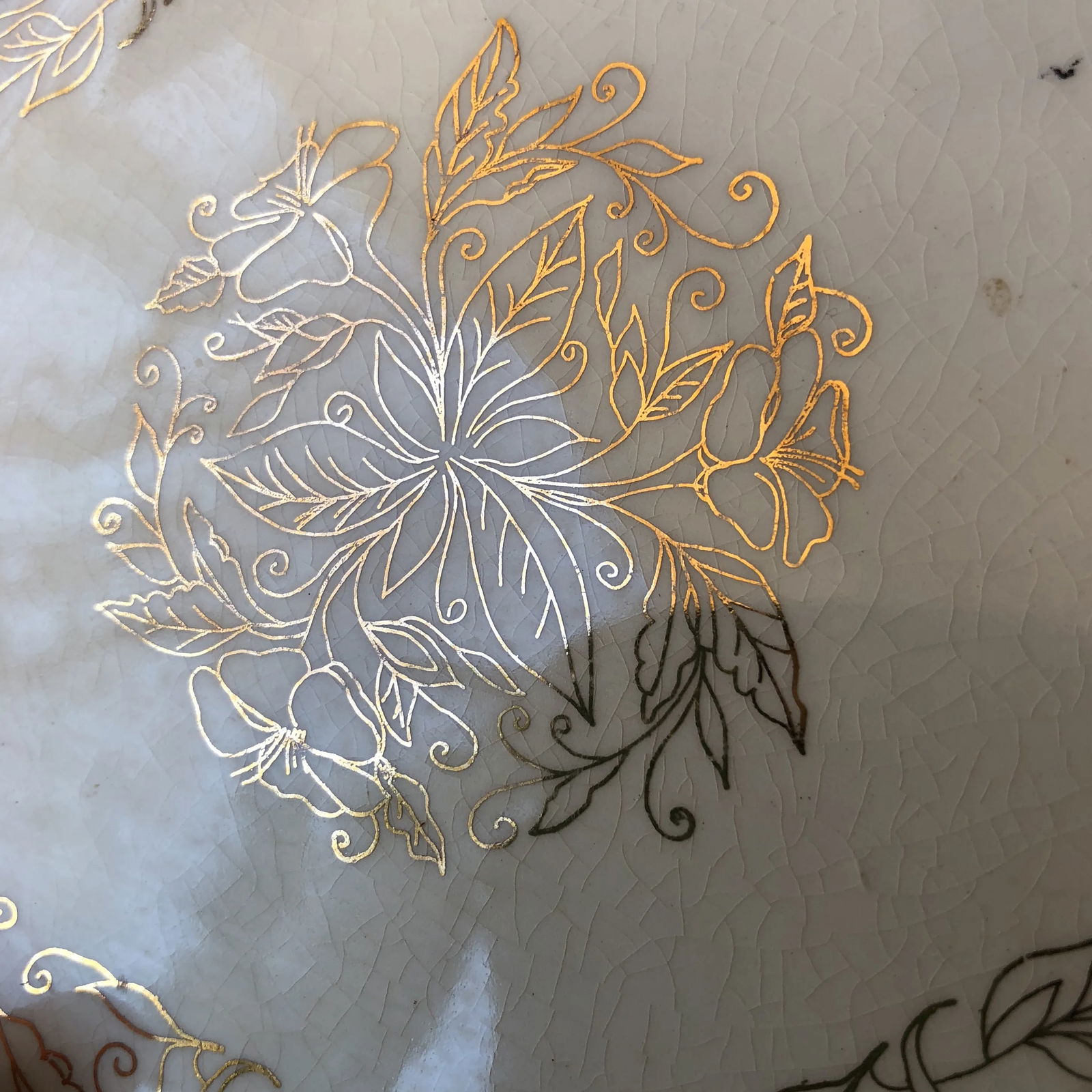 Vintage Ceramic Gilded Flowers Bride Collection - Set of 20 - 9