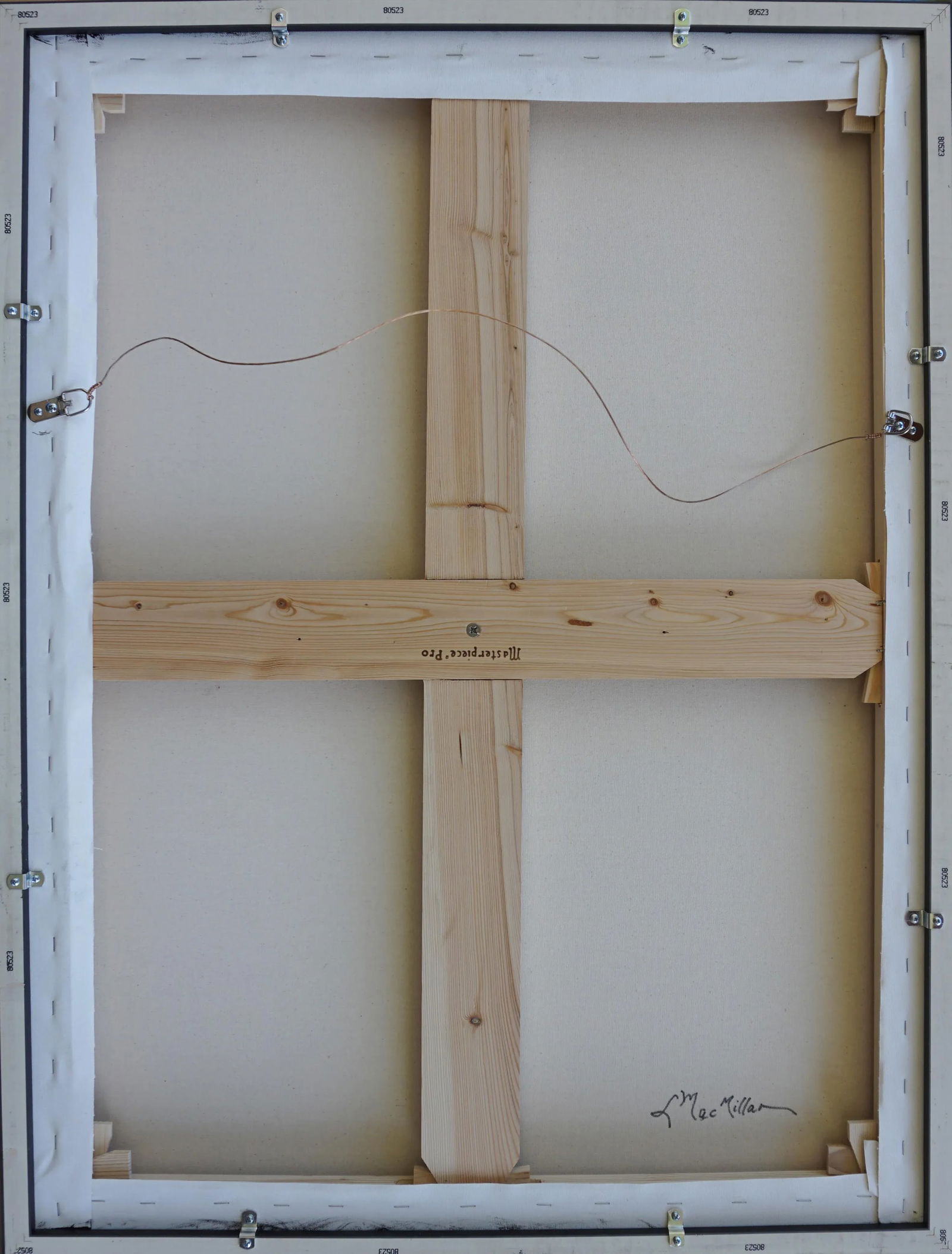 Coming to Agreement Contemporary Abstract Acrylic Painting by Laurie MacMillan, Framed - 3