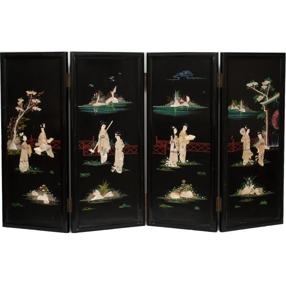 Early 20th Century Chinoiserie Coromandel Screen - 13